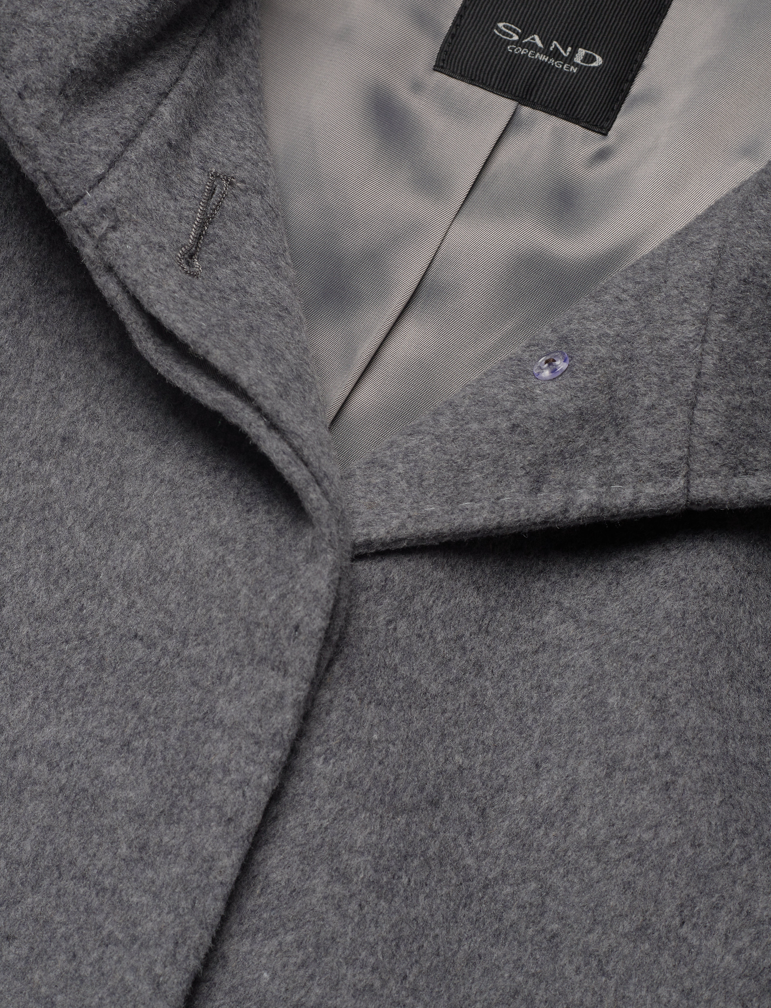 SAND - Cashmere Coat W - Parker 3 - grey - 2