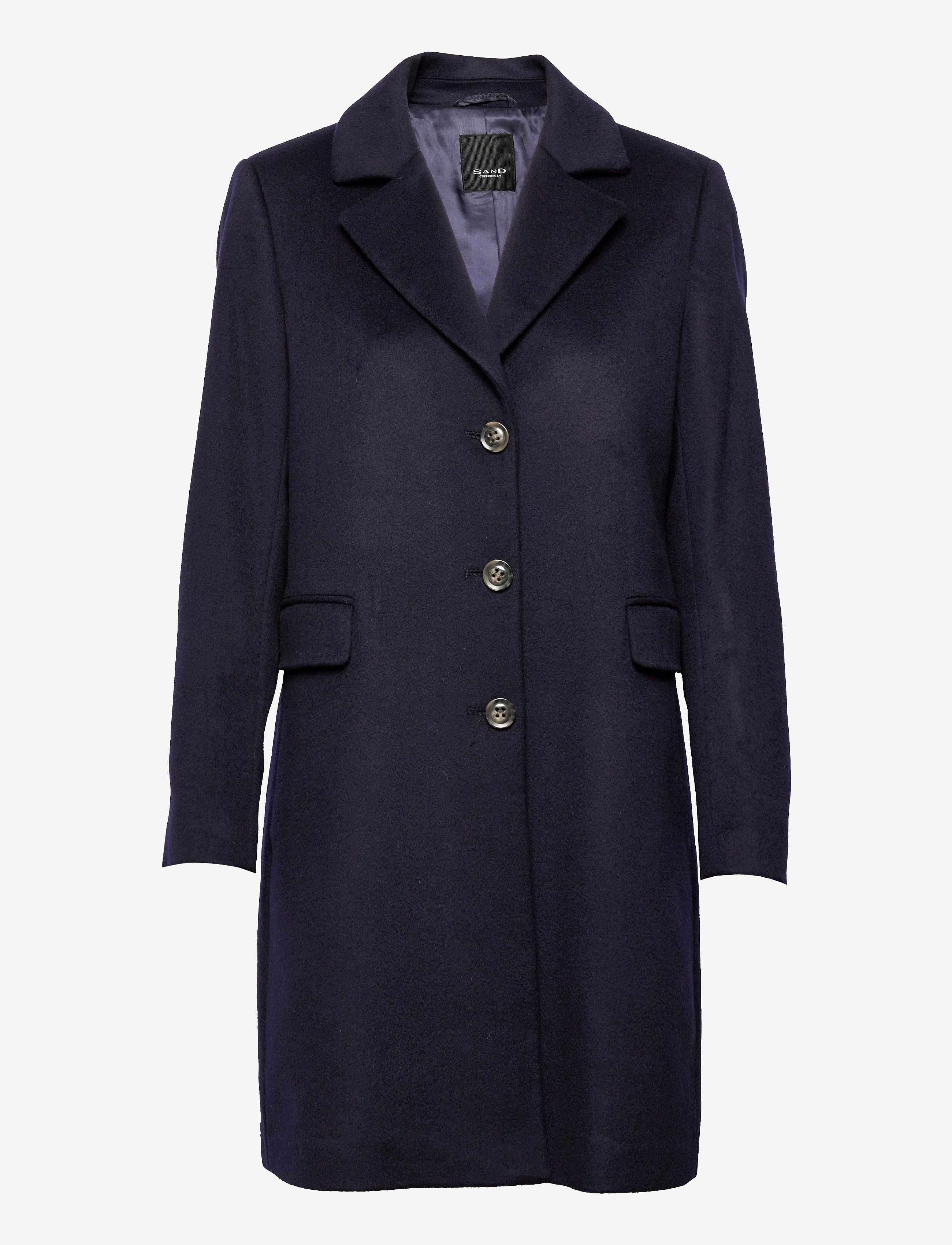 SAND - Cashmere Coat W - Britni 2 - navy - 0
