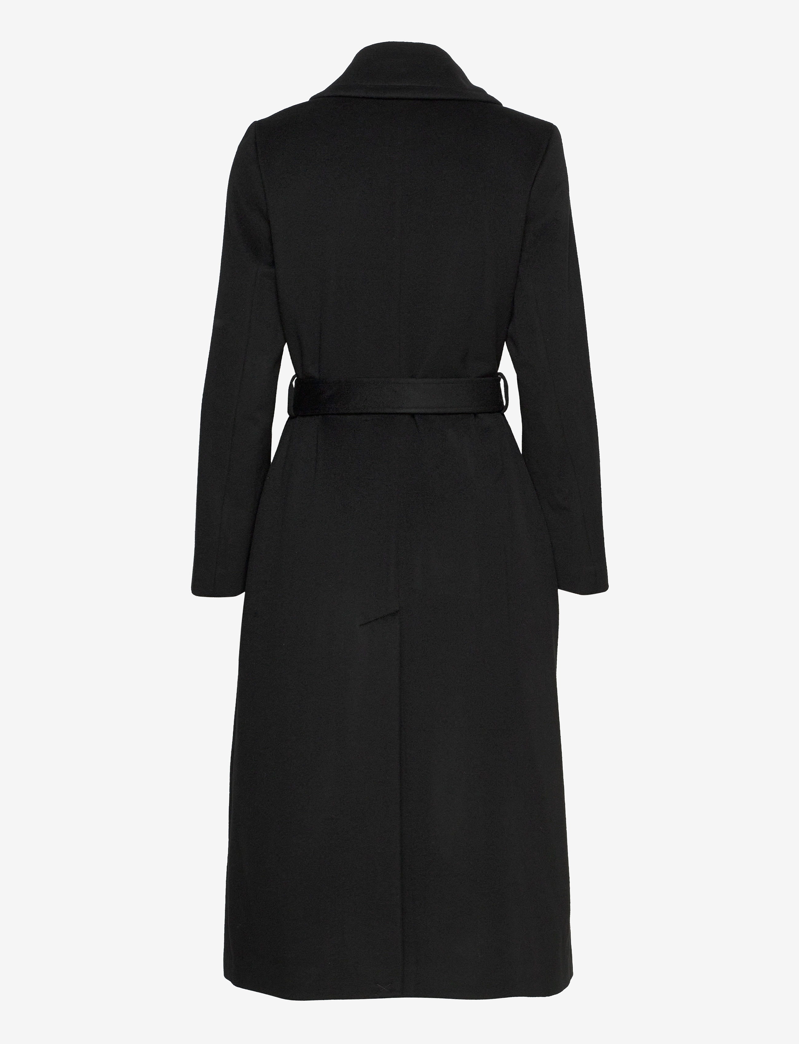 SAND - Cashmere Coat W - Clareta Belt - black - 2