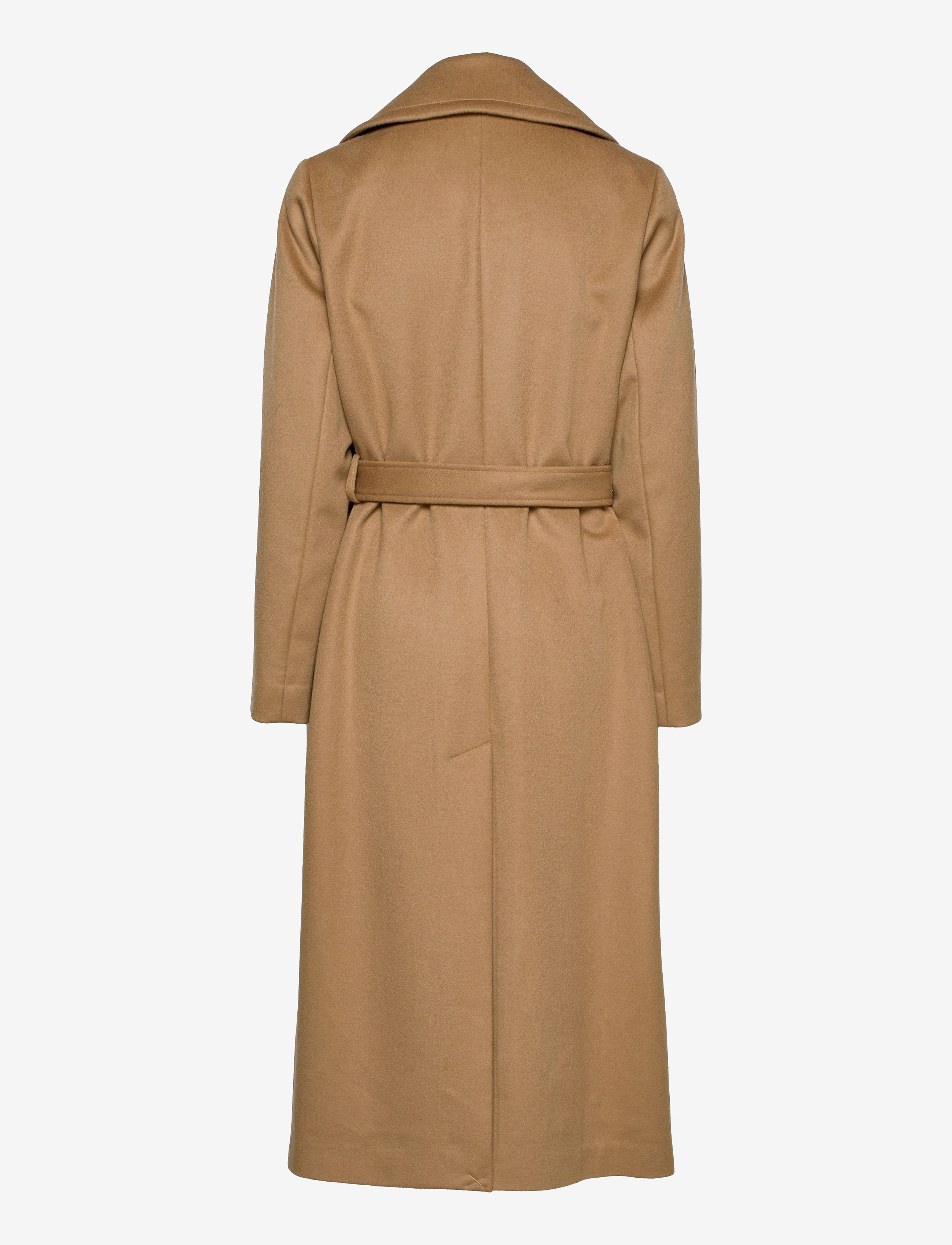 SAND - Cashmere Coat W - Clareta Belt - camel - 1