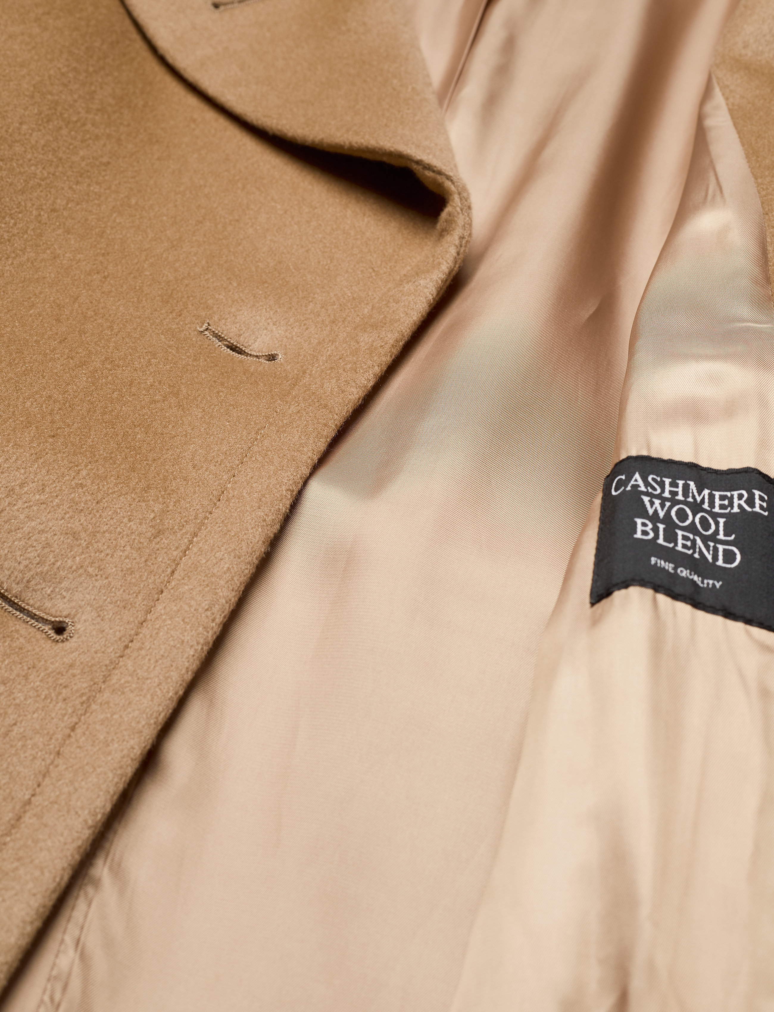 SAND - Cashmere Coat W - Clareta Belt - camel - 3