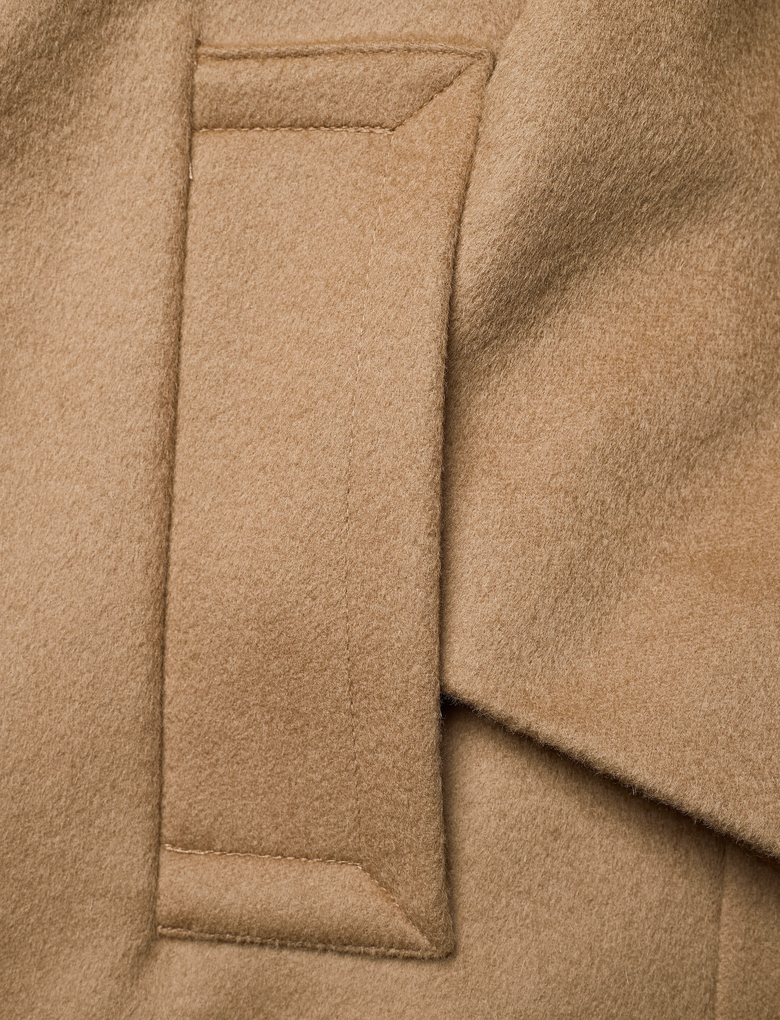 SAND - Cashmere Coat W - Clareta Belt - camel - 4