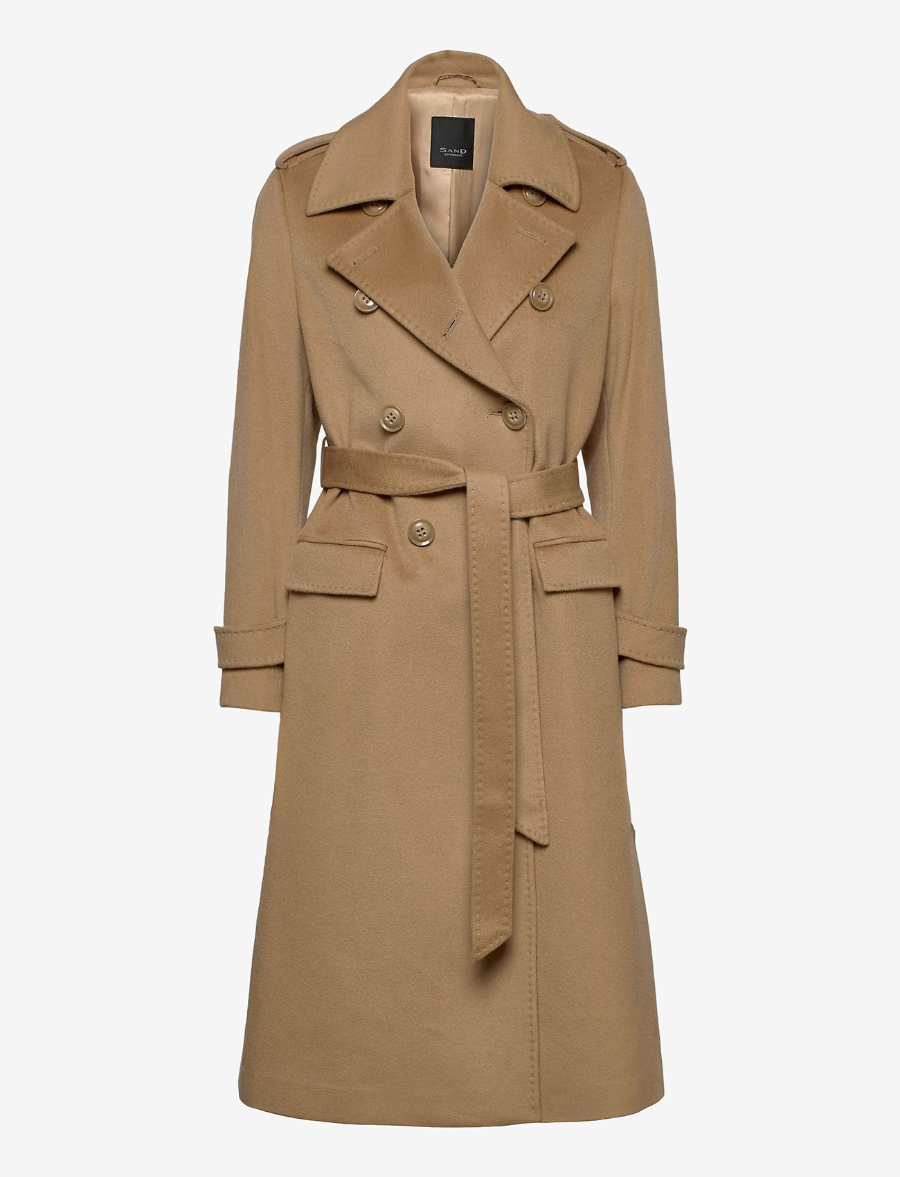 SAND - Cashmere Coat W - Bo - camel - 0