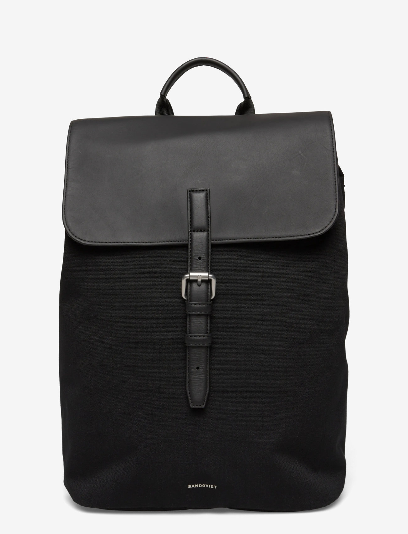 SANDQVIST - EVERYDAY Lid Backpack M - igapäevane stiil - black - 1