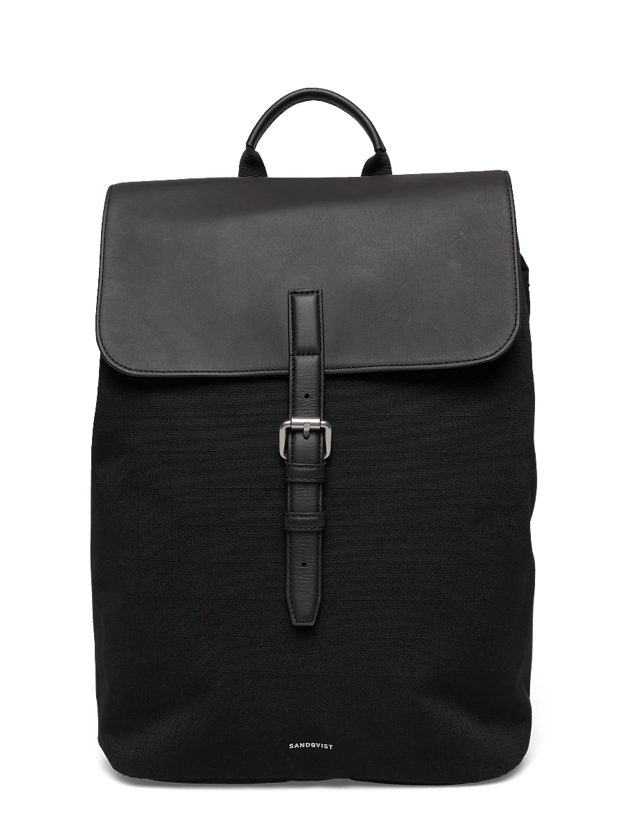 SANDQVIST - EVERYDAY Lid Backpack M - plecaki biznesowe - black - 1