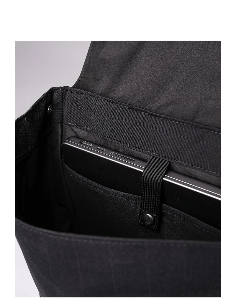 SANDQVIST - EVERYDAY Lid Backpack M - igapäevane stiil - black - 5