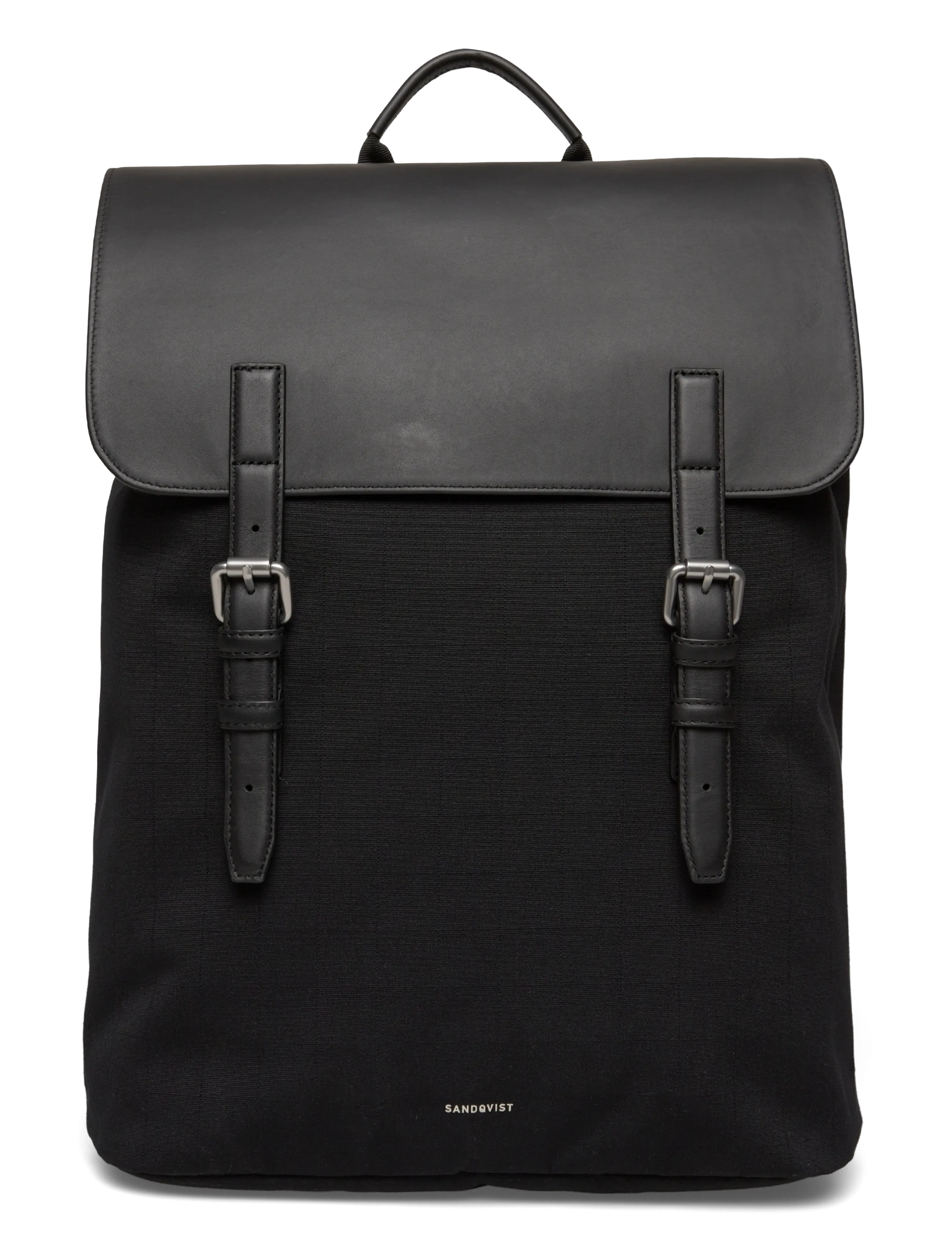 SANDQVIST EVERYDAY Lid Backpack L - Vesker - BLACK / black