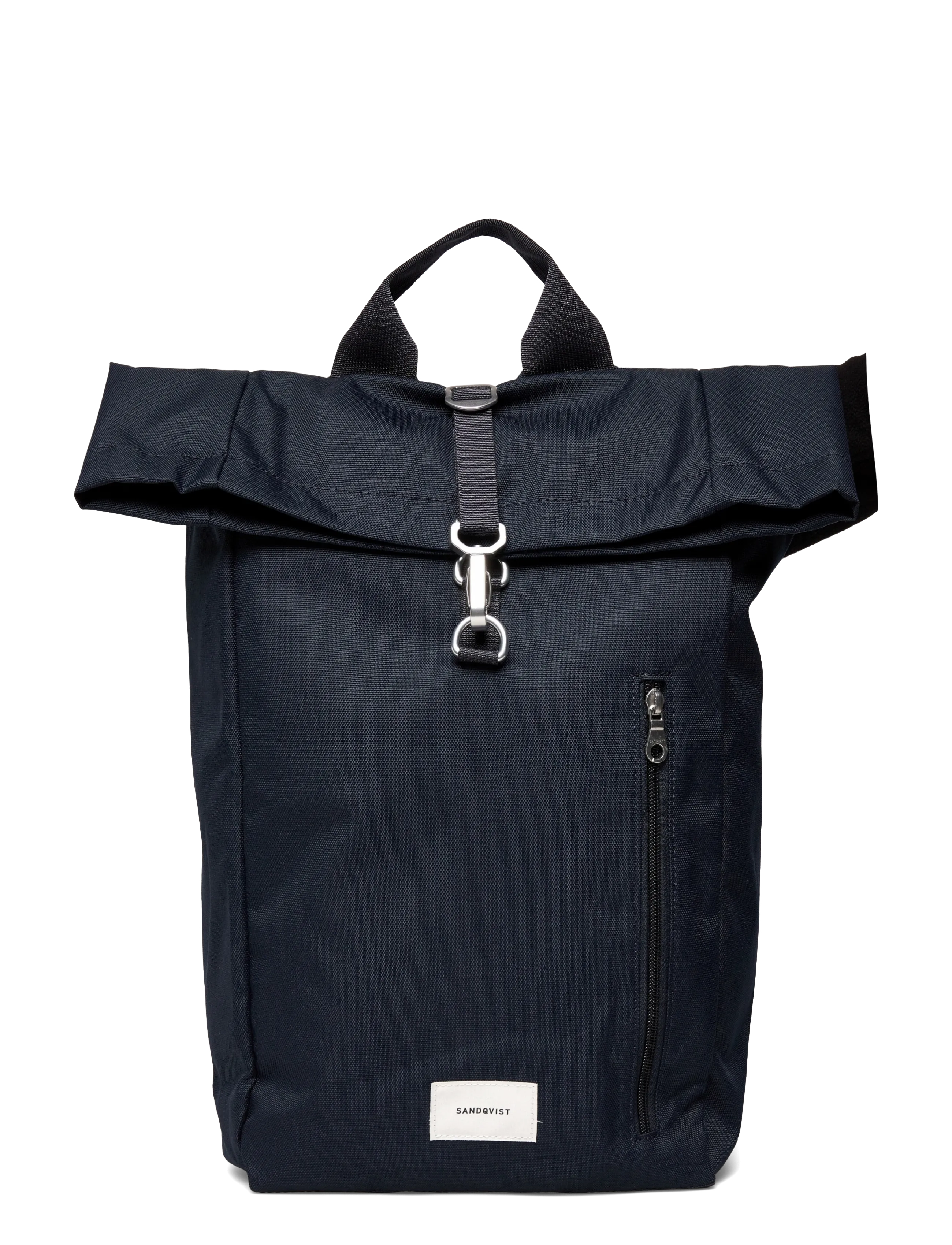 SANDQVIST GROUND Rolltop Backpack L - Vesker - NAVY WITH NAVY WEBBING / navy