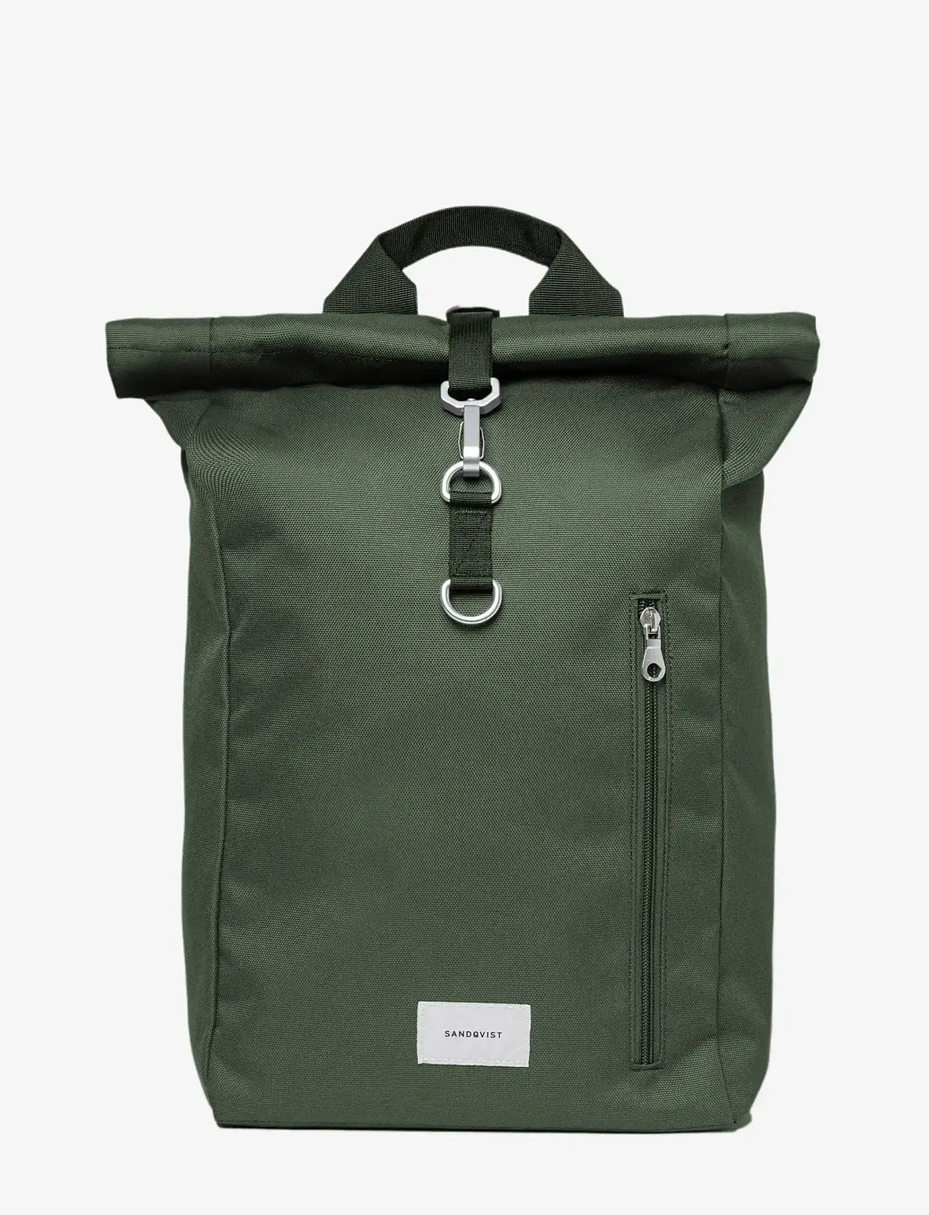 SANDQVIST - GROUND Rolltop Backpack L - hverdags stil - dawn green with dawn green webbing - 1