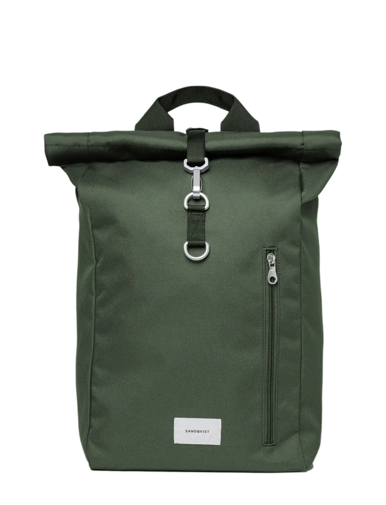 SANDQVIST GROUND Rolltop Backpack L - Vesker - DAWN GREEN WITH DAWN GREEN WEBBING / khaki/green