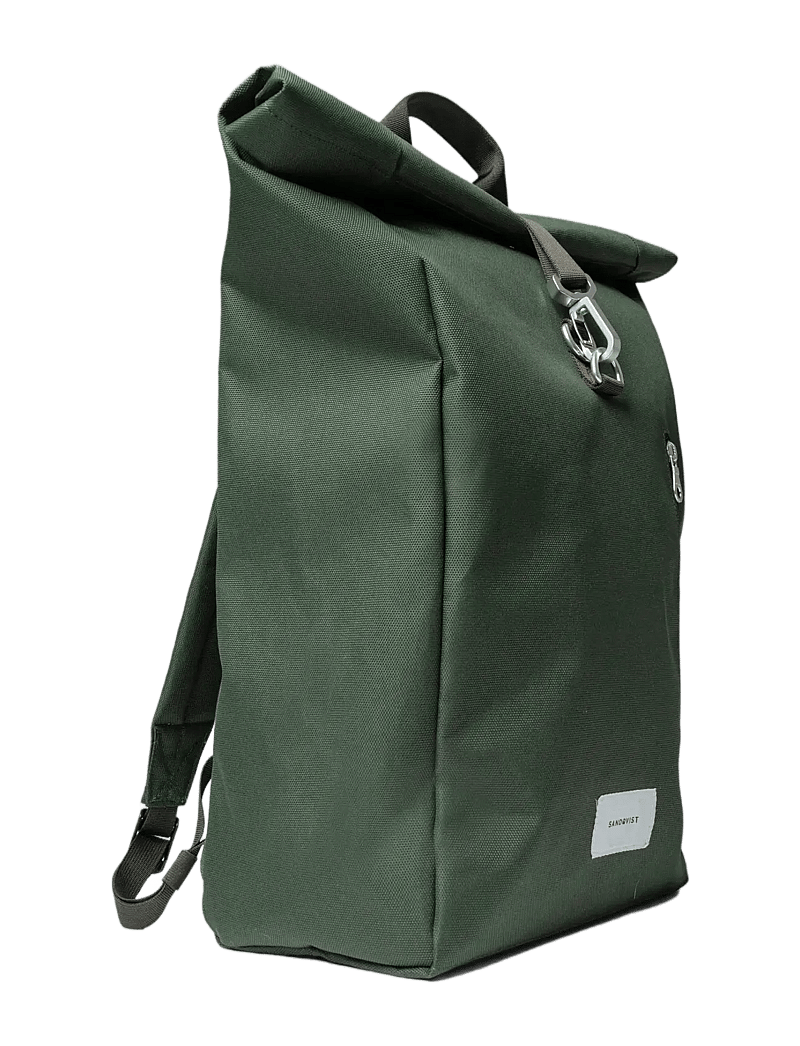 SANDQVIST - GROUND Rolltop Backpack L - hverdags stil - dawn green with dawn green webbing - 2