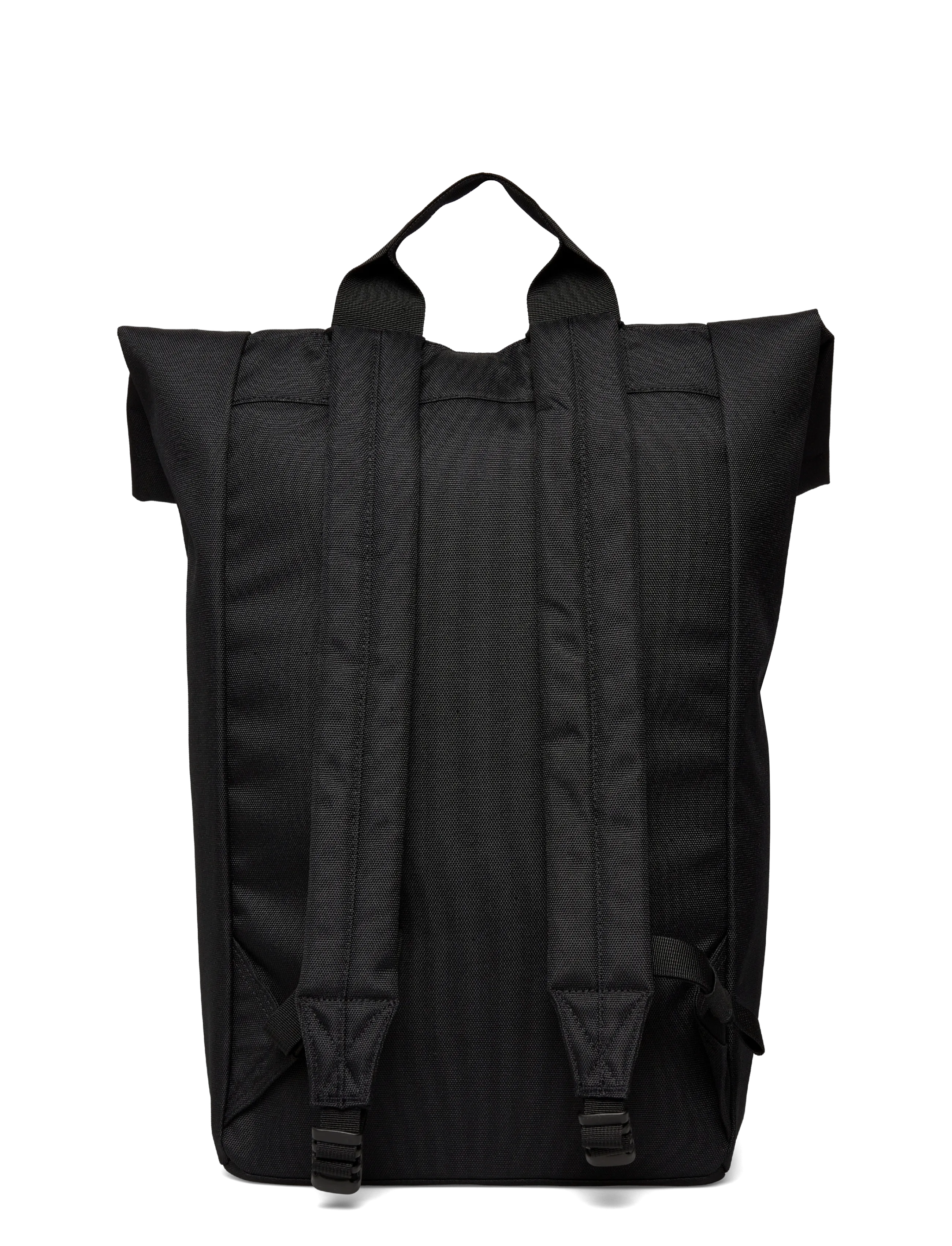SANDQVIST - GROUND Rolltop Backpack L - black with black webbing - 1