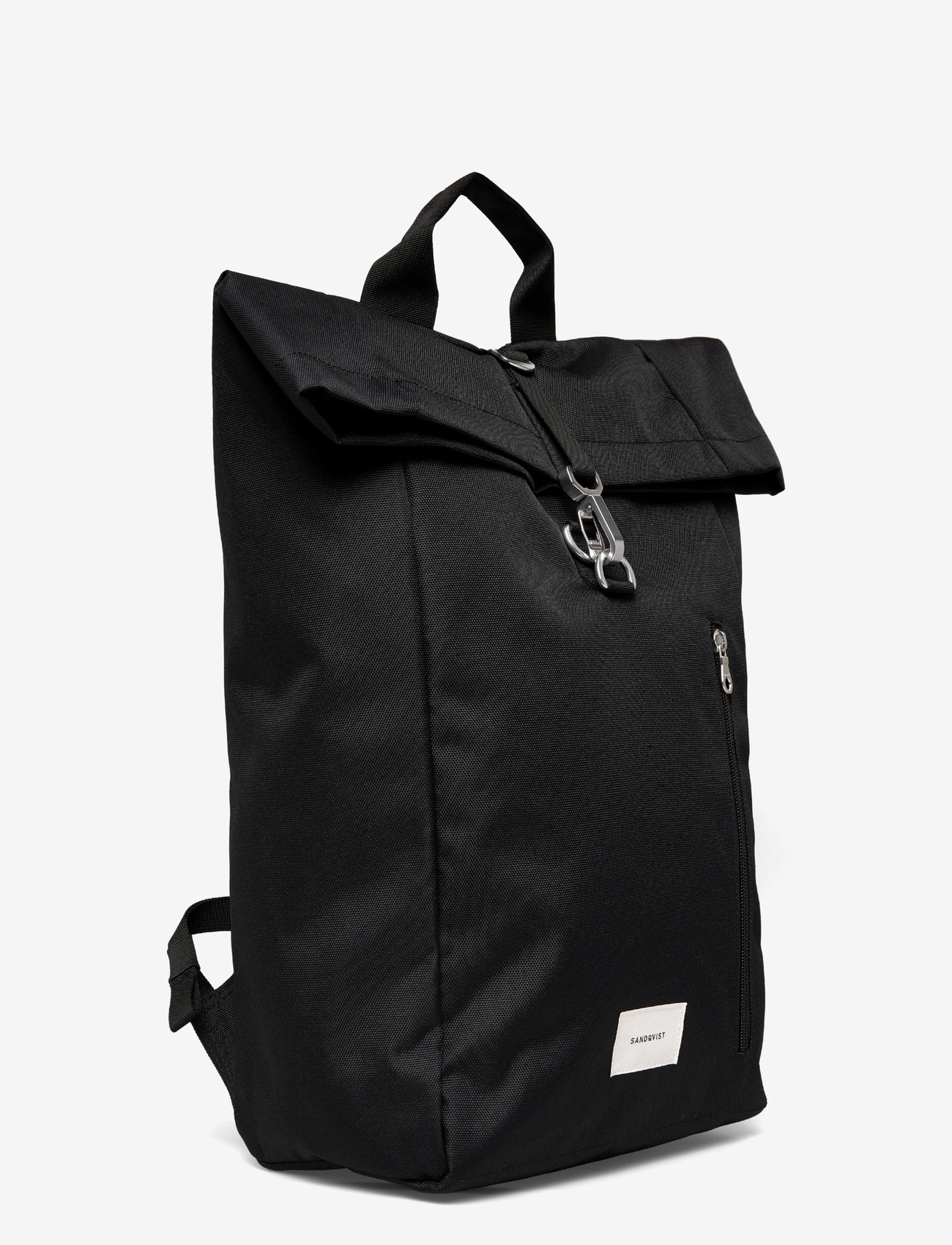SANDQVIST - GROUND Rolltop Backpack L - rucksäcke mit rollverschluss - black with black webbing - 2