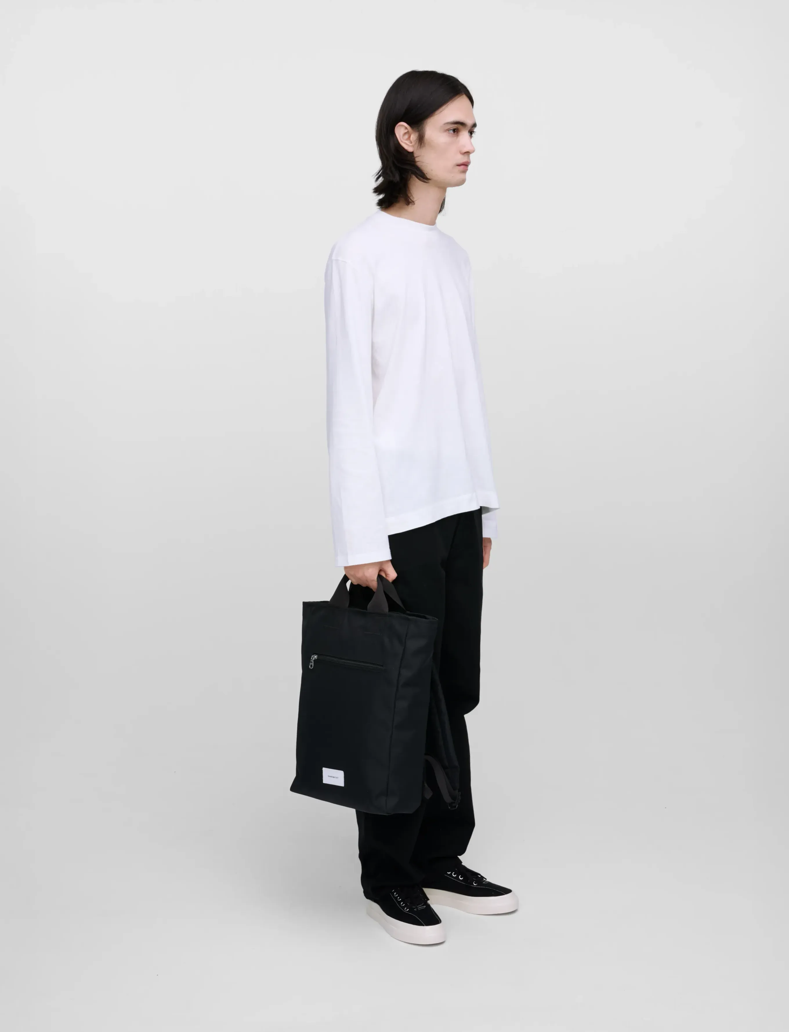 SANDQVIST GROUND 2-Way Bag - Rucksäcke - BLACK / black