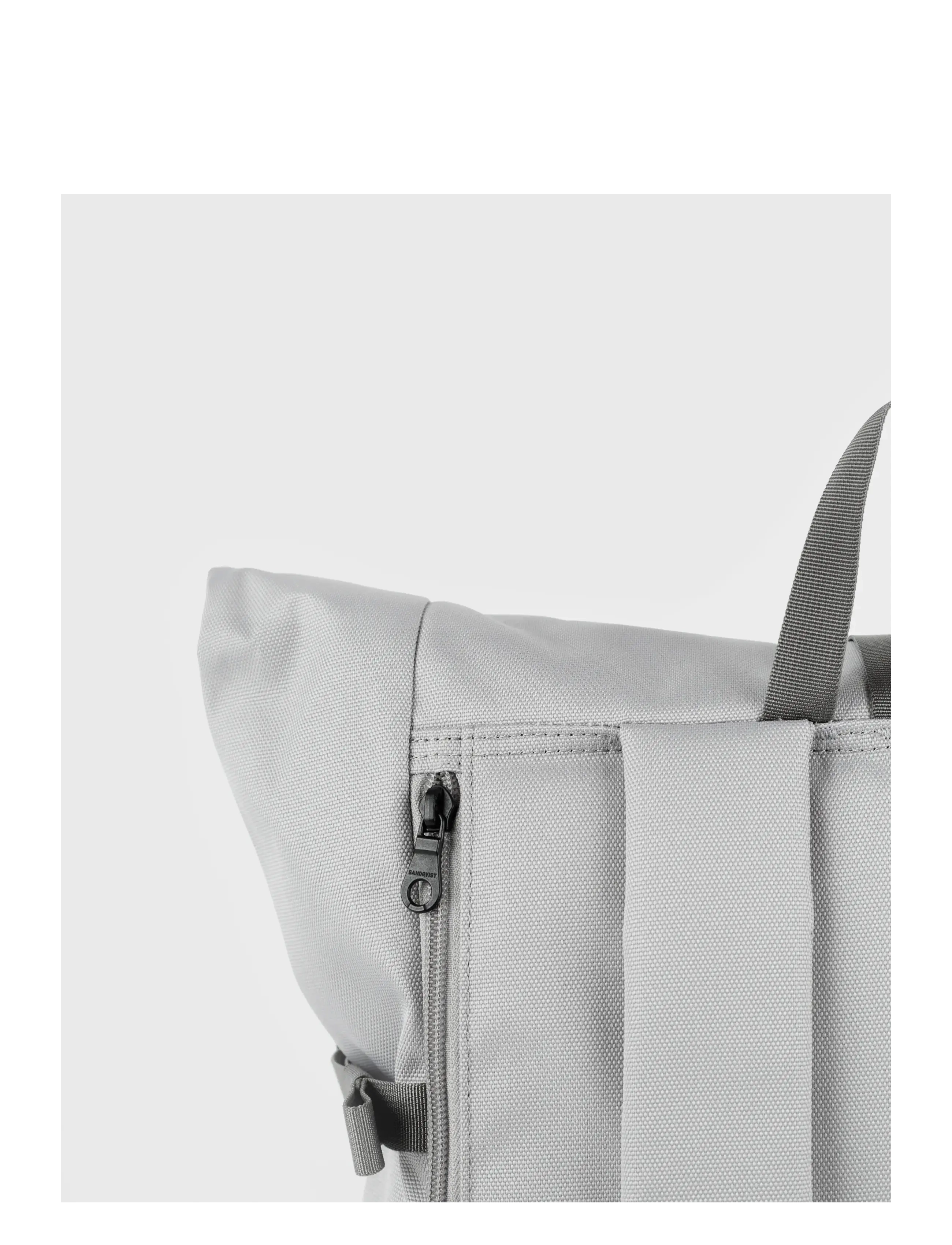 SANDQVIST - ICON Rolltop Backpack L - accessories - light grey - 3