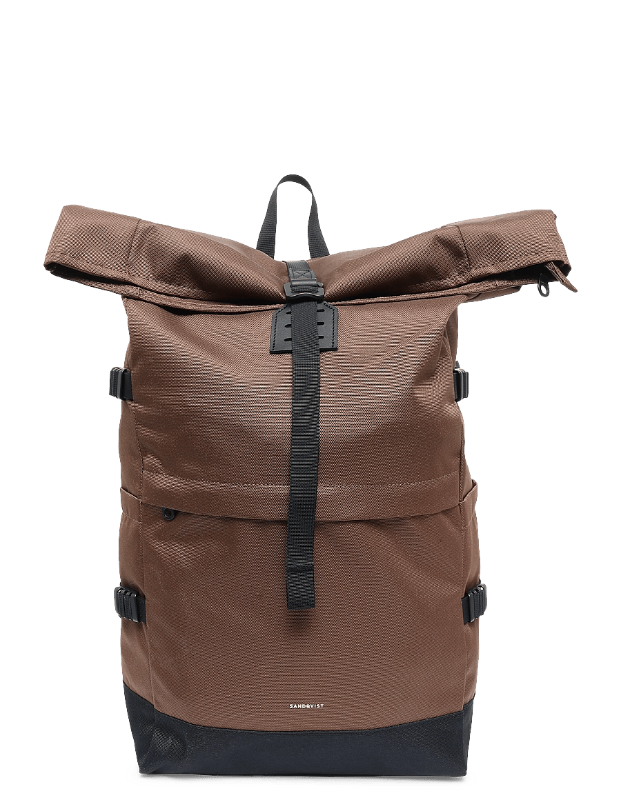 SANDQVIST - ICON Rolltop Backpack 16" - rucksäcke mit rollverschluss - brown - 0