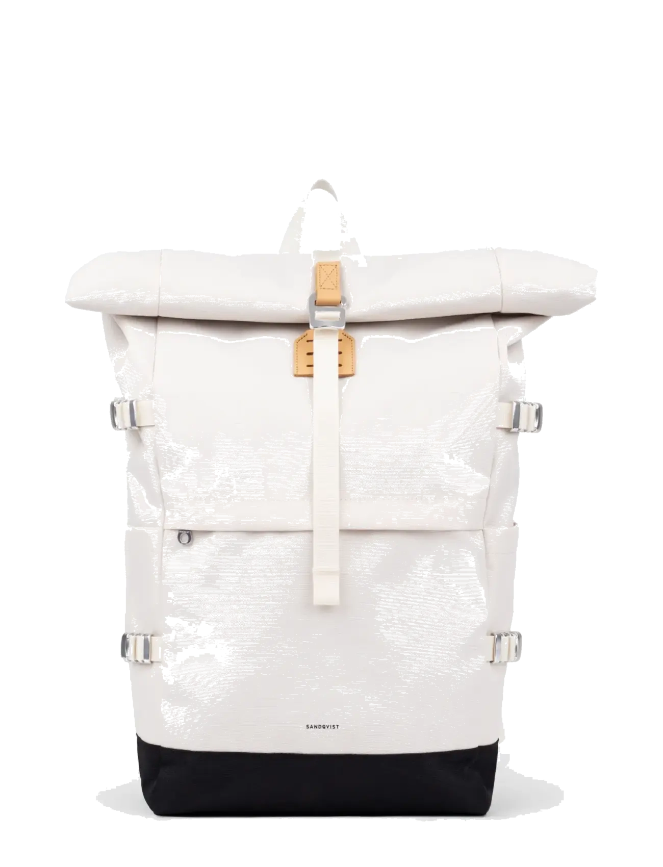 SANDQVIST ICON Rolltop Backpack L - Kotid ja seljakotid - BIRCH / cream