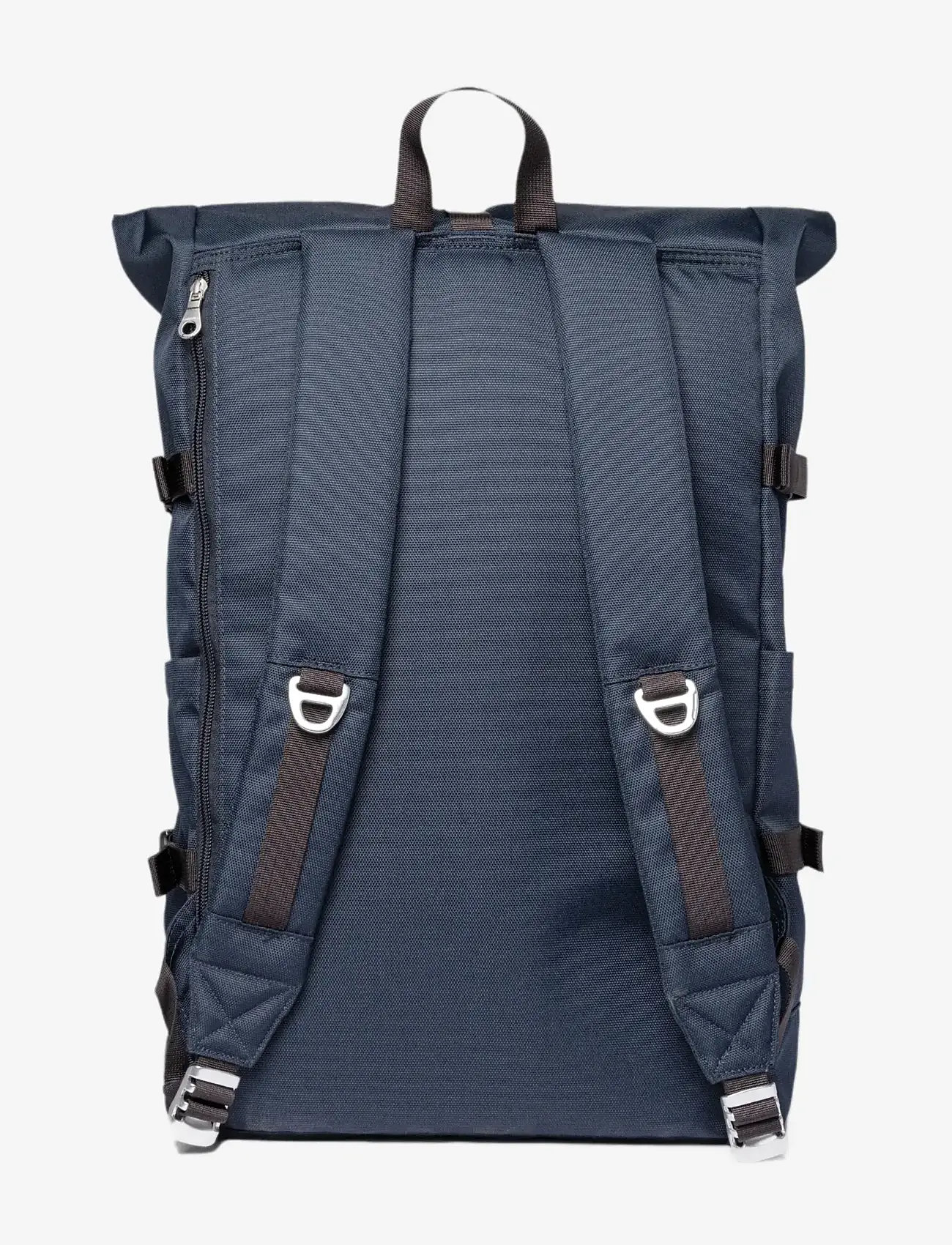 SANDQVIST - ICON Rolltop Backpack L - accessories - navy with black leather - 3