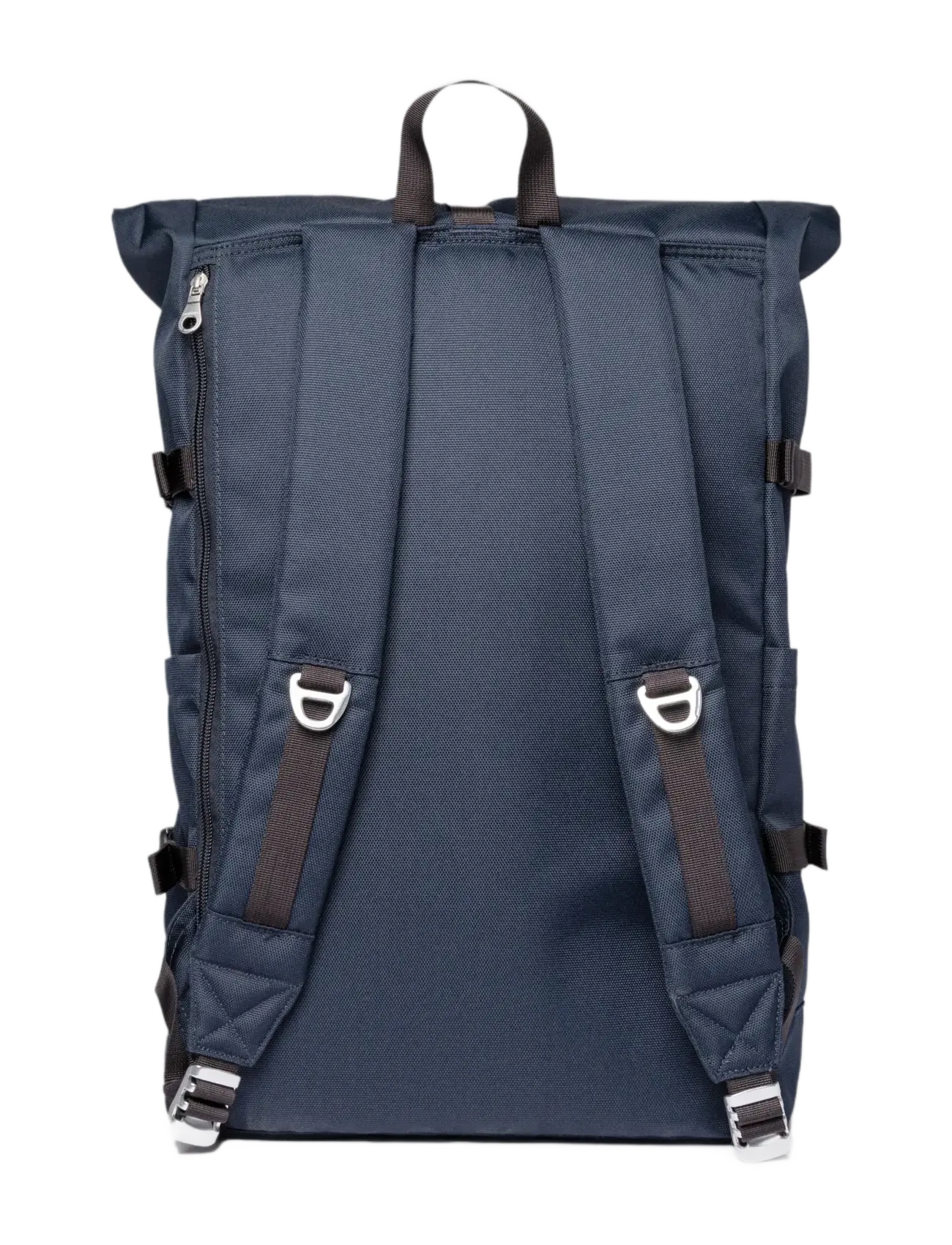 SANDQVIST - ICON Rolltop Backpack L - accessories - navy with black leather - 3