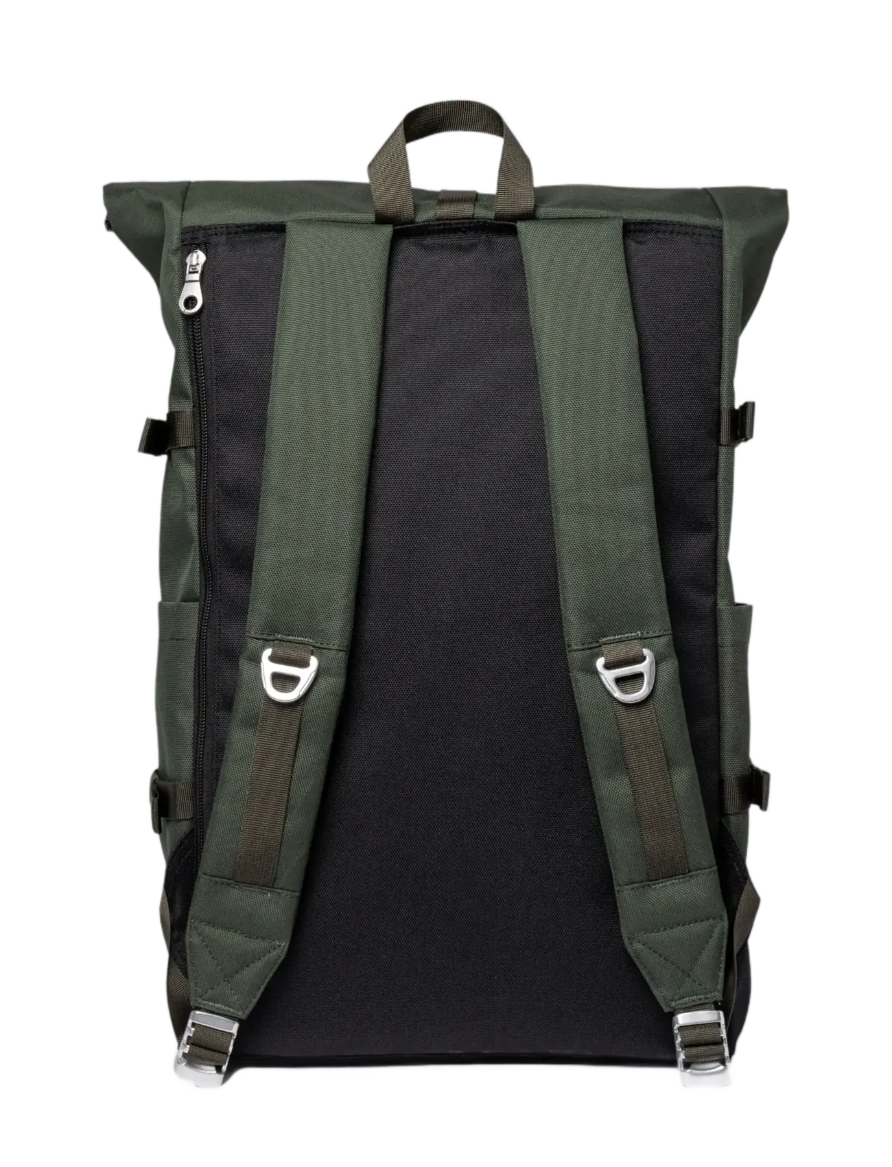 SANDQVIST - ICON Rolltop Backpack L - aksessuaarid - dawn green with dark brown leather - 3