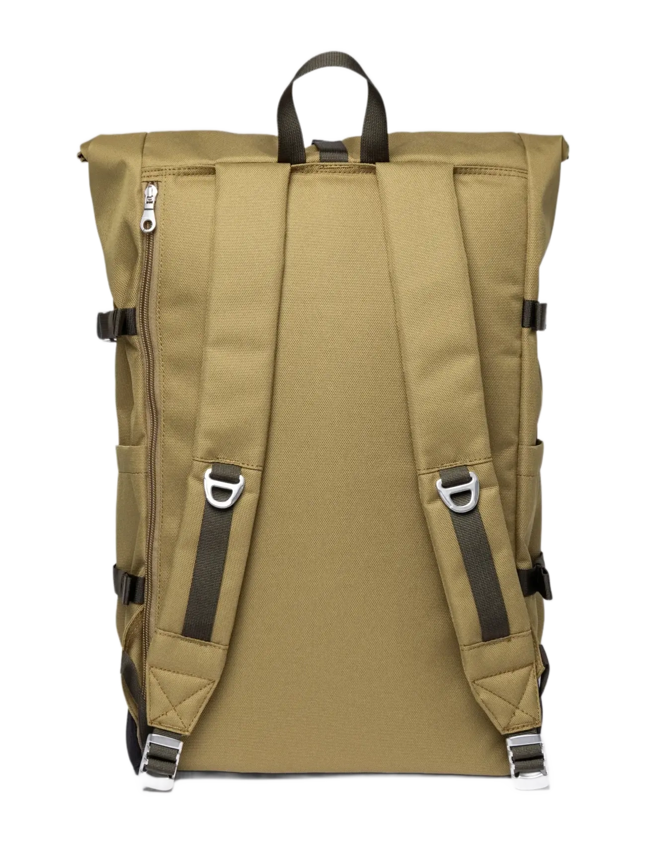SANDQVIST - ICON Rolltop Backpack L - olive drab with black leather - 2
