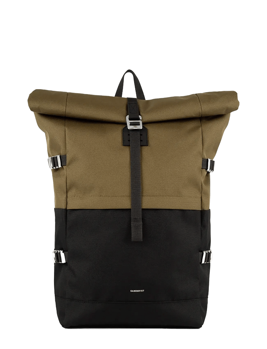 SANDQVIST - ICON Rolltop Backpack L - rucksäcke mit rollverschluss - multi olive - 0