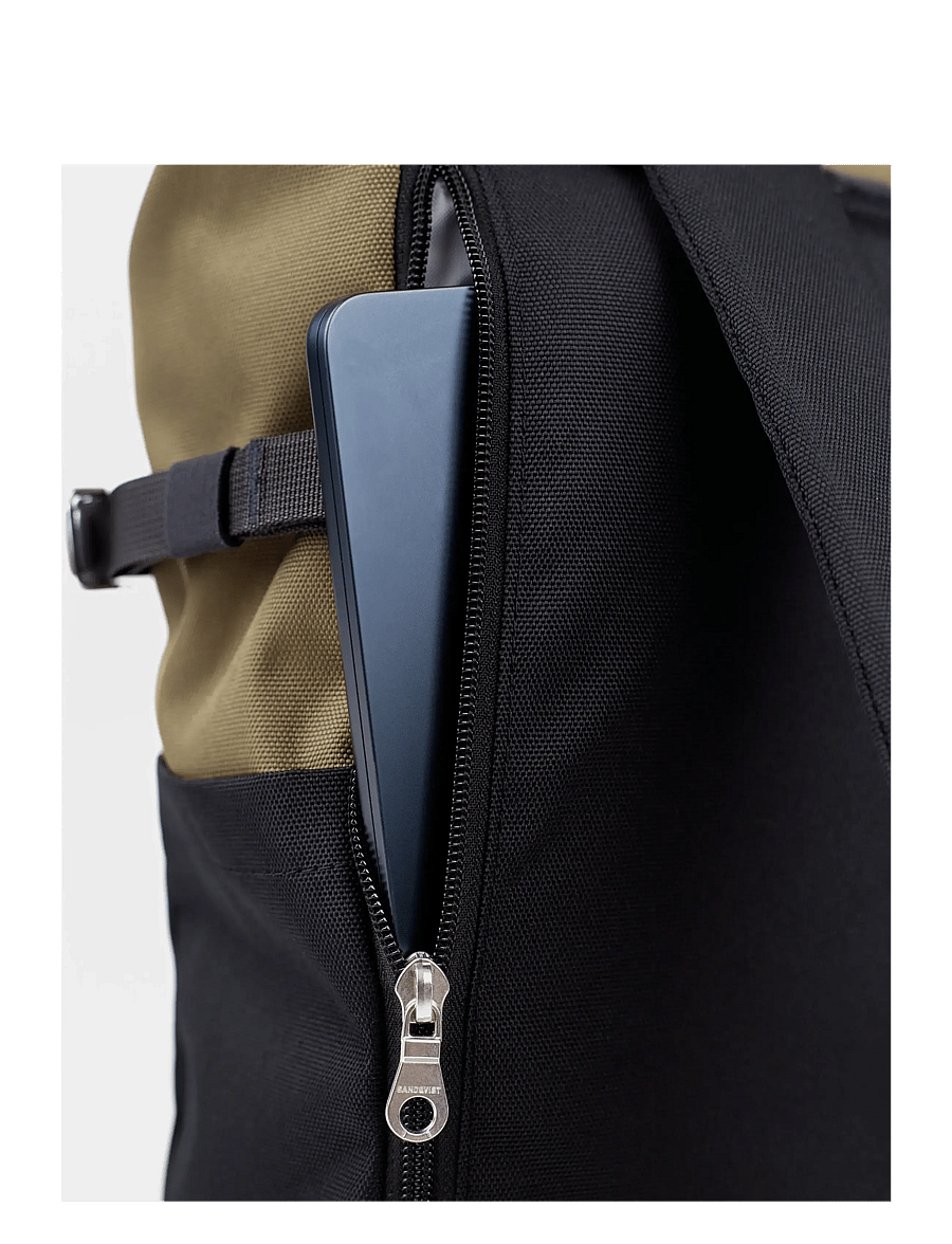 SANDQVIST - ICON Rolltop Backpack L - rucksäcke mit rollverschluss - multi olive - 4