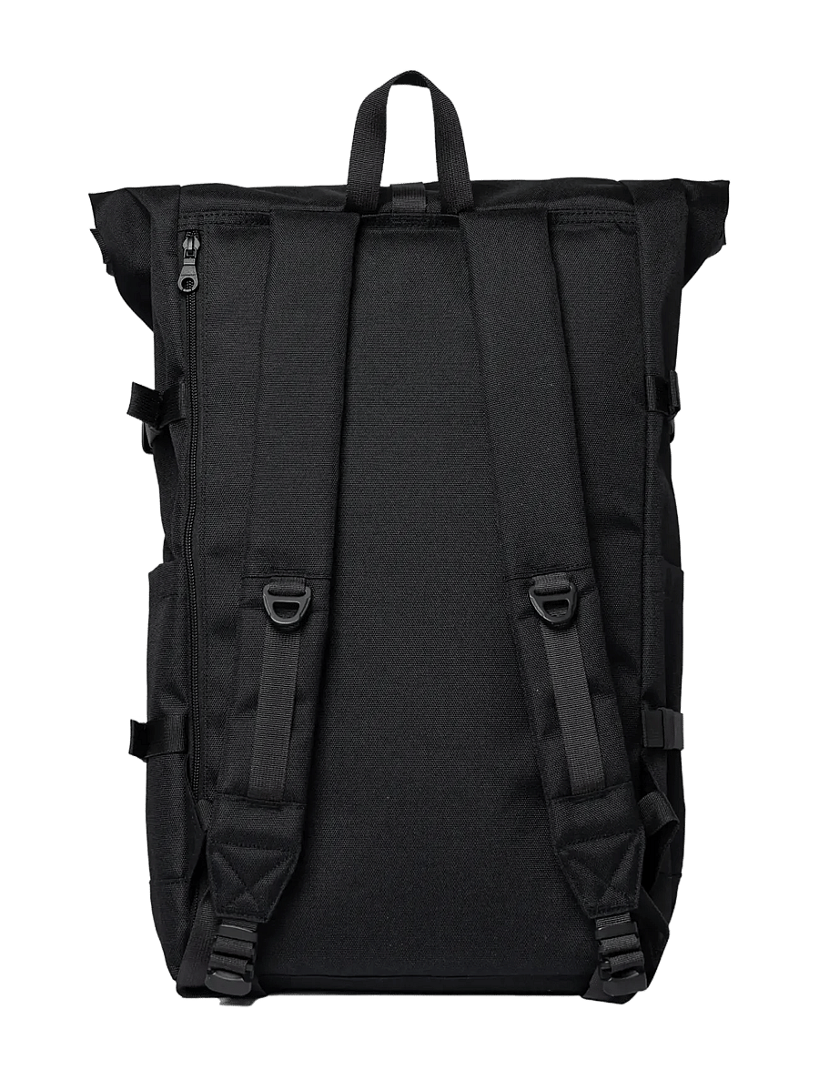 SANDQVIST - ICON Rolltop Backpack L - rucksäcke mit rollverschluss - black/ black with black leather - 3