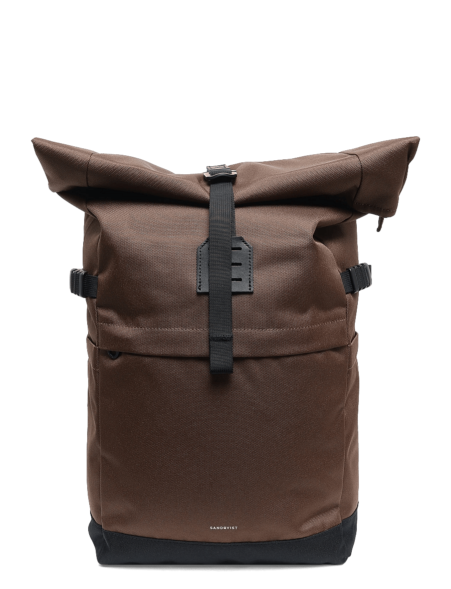 SANDQVIST - ICON Rolltop Backpack 14" - rolltop-rygsække - brown - 0