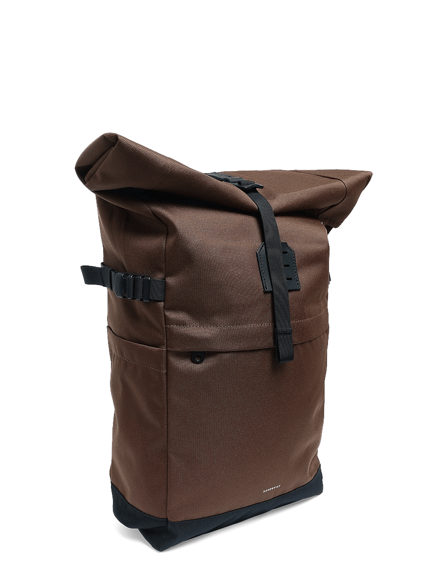 SANDQVIST - ICON Rolltop Backpack 14" - rolltop-rygsække - brown - 2