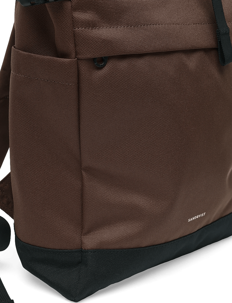 SANDQVIST - ICON Rolltop Backpack 14" - rolltop-rygsække - brown - 3