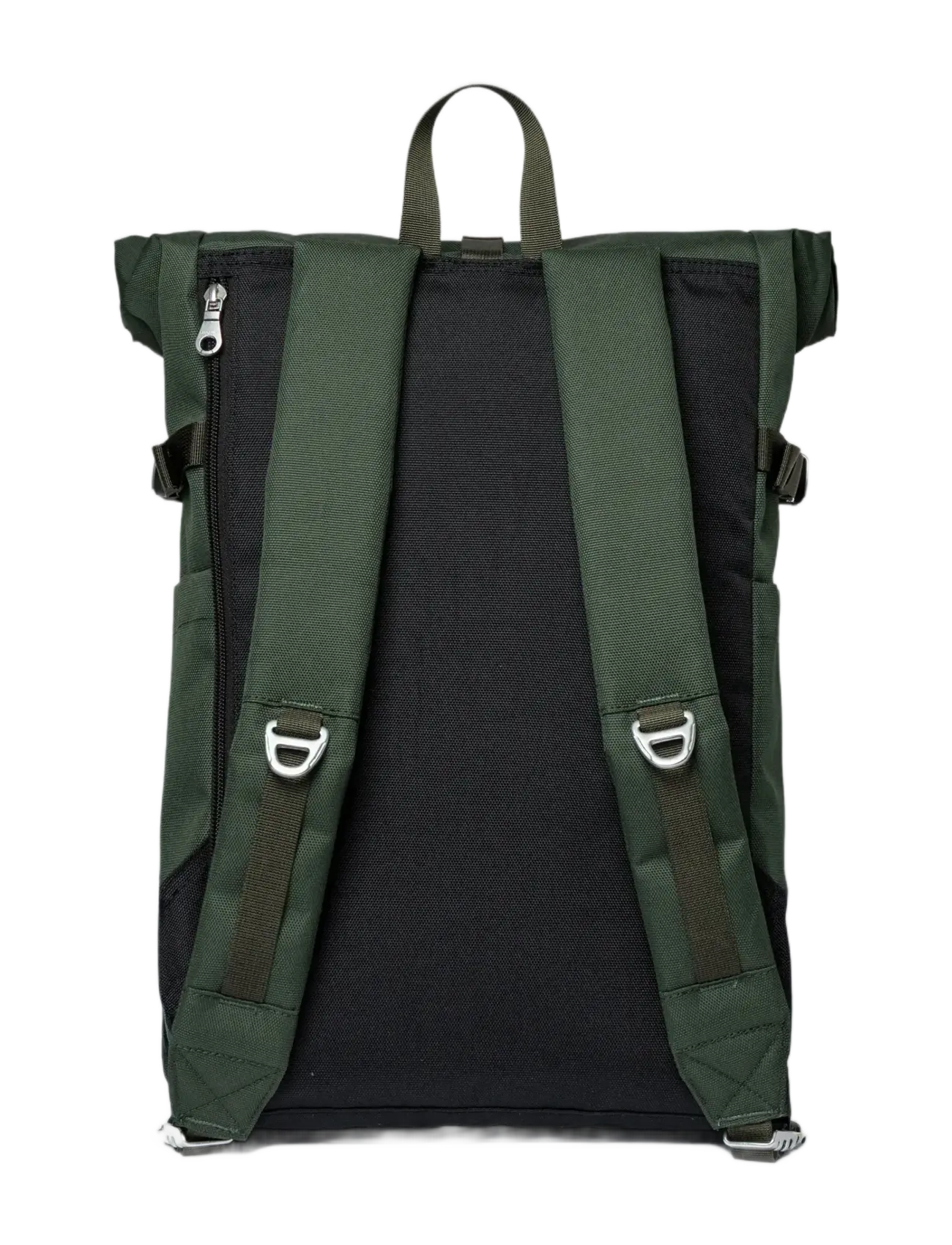 SANDQVIST - ICON Rolltop Backpack M - rolltop-ryggsäckar - dawn green with dark brown leather - 3