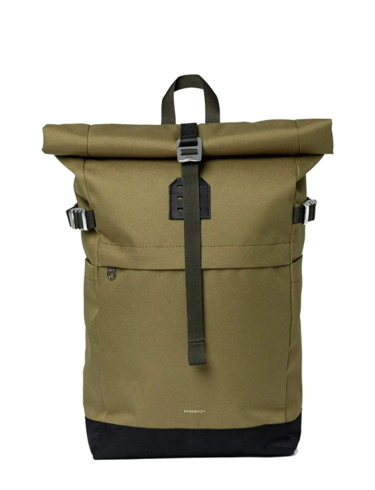 OLIVE DRAB WITH BLACK LEATHER