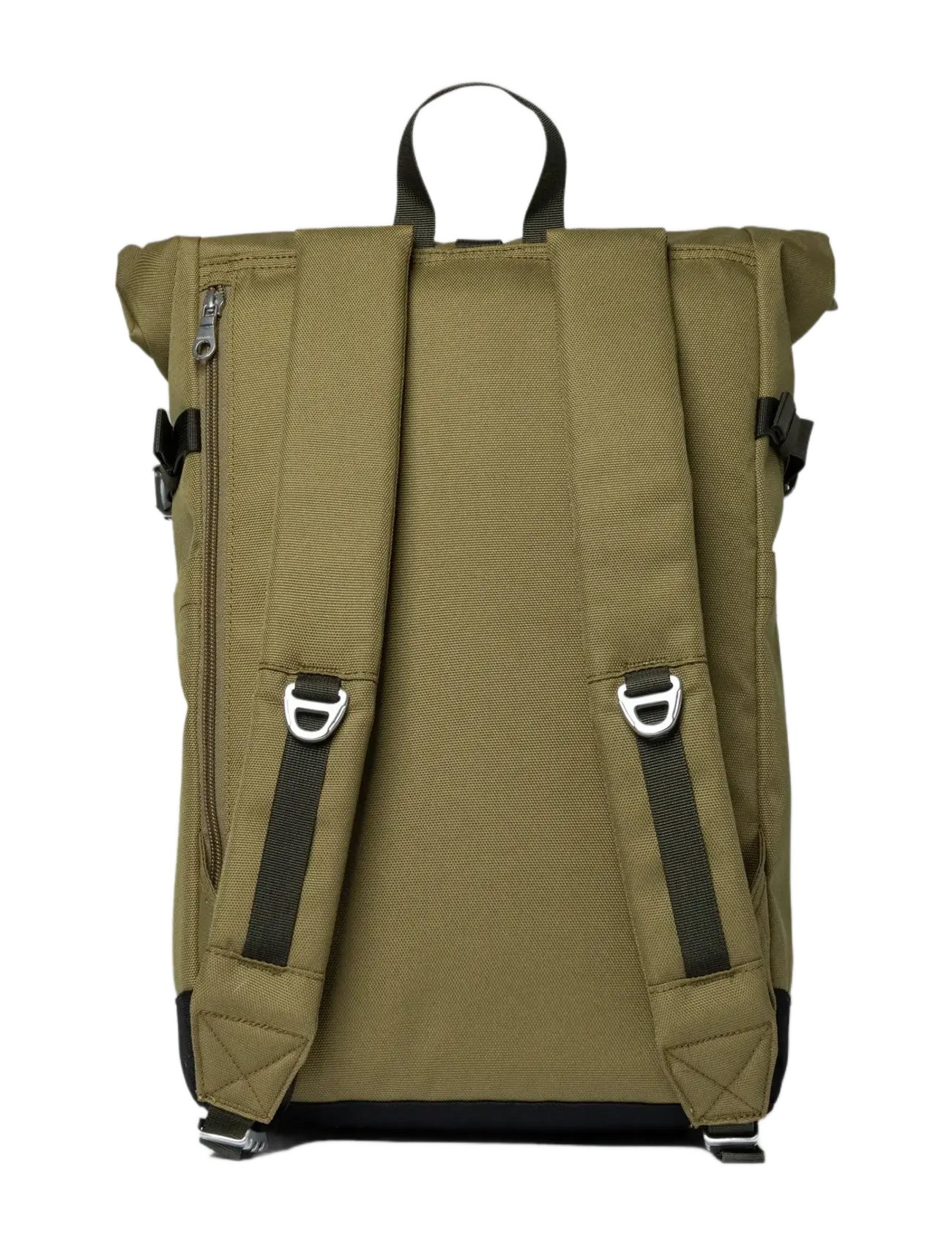 SANDQVIST - ICON Rolltop Backpack M - olive drab with black leather - 2