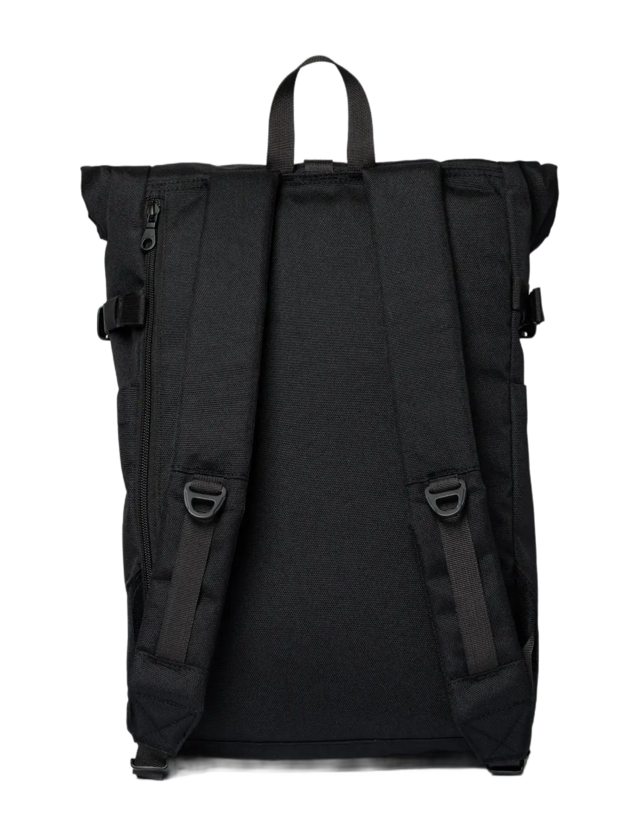 SANDQVIST - ICON Rolltop Backpack M - accessories - black/ black with black leather - 2
