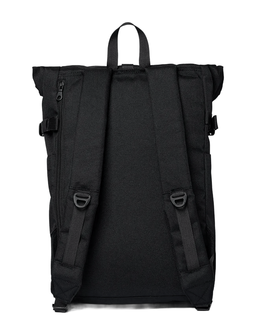 SANDQVIST - ICON Rolltop Backpack M - rolltop-rygsække - black/ black with black leather - 2