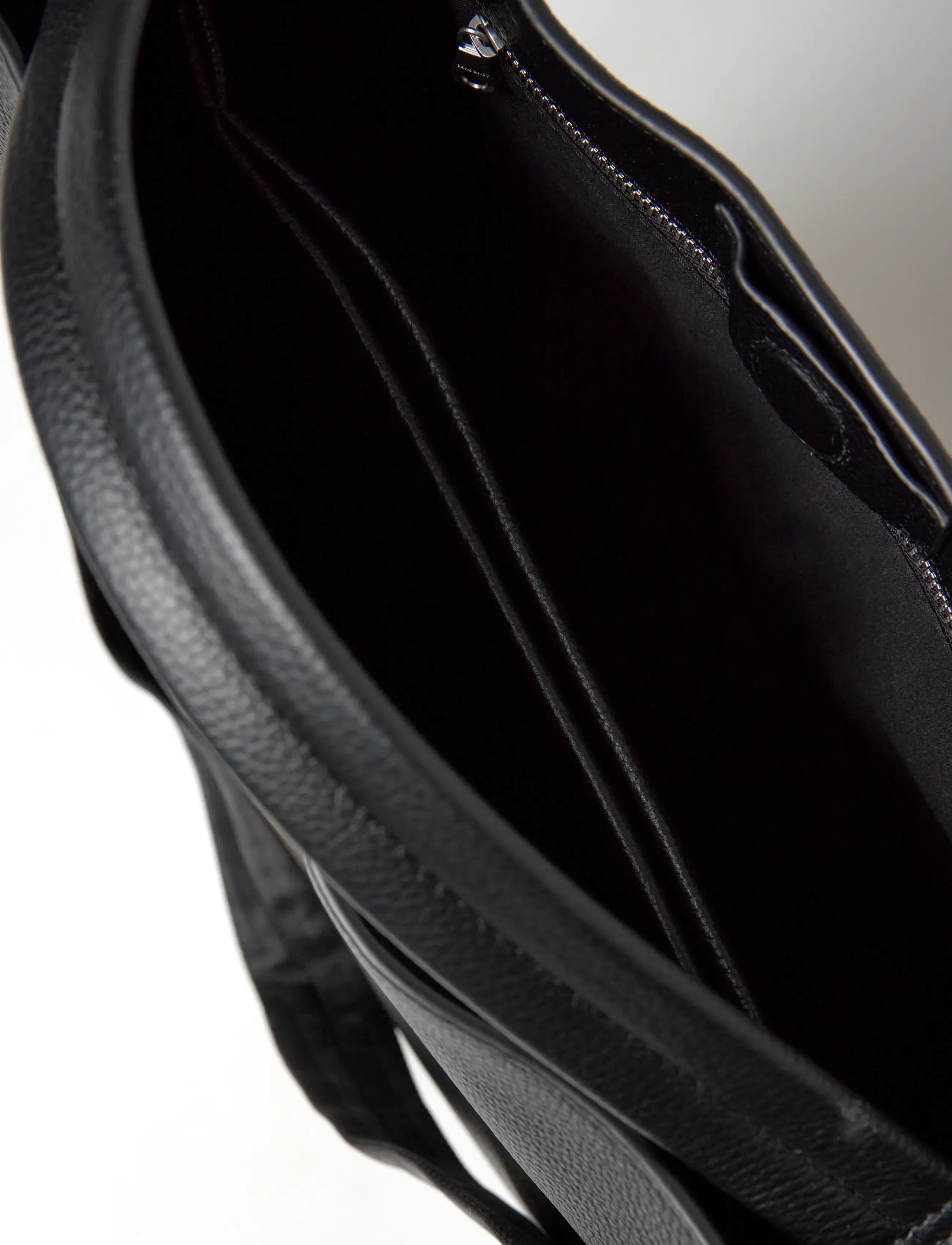 SANDQVIST - LEATHER Hobo Tote Bag 14" - totes - black - 3