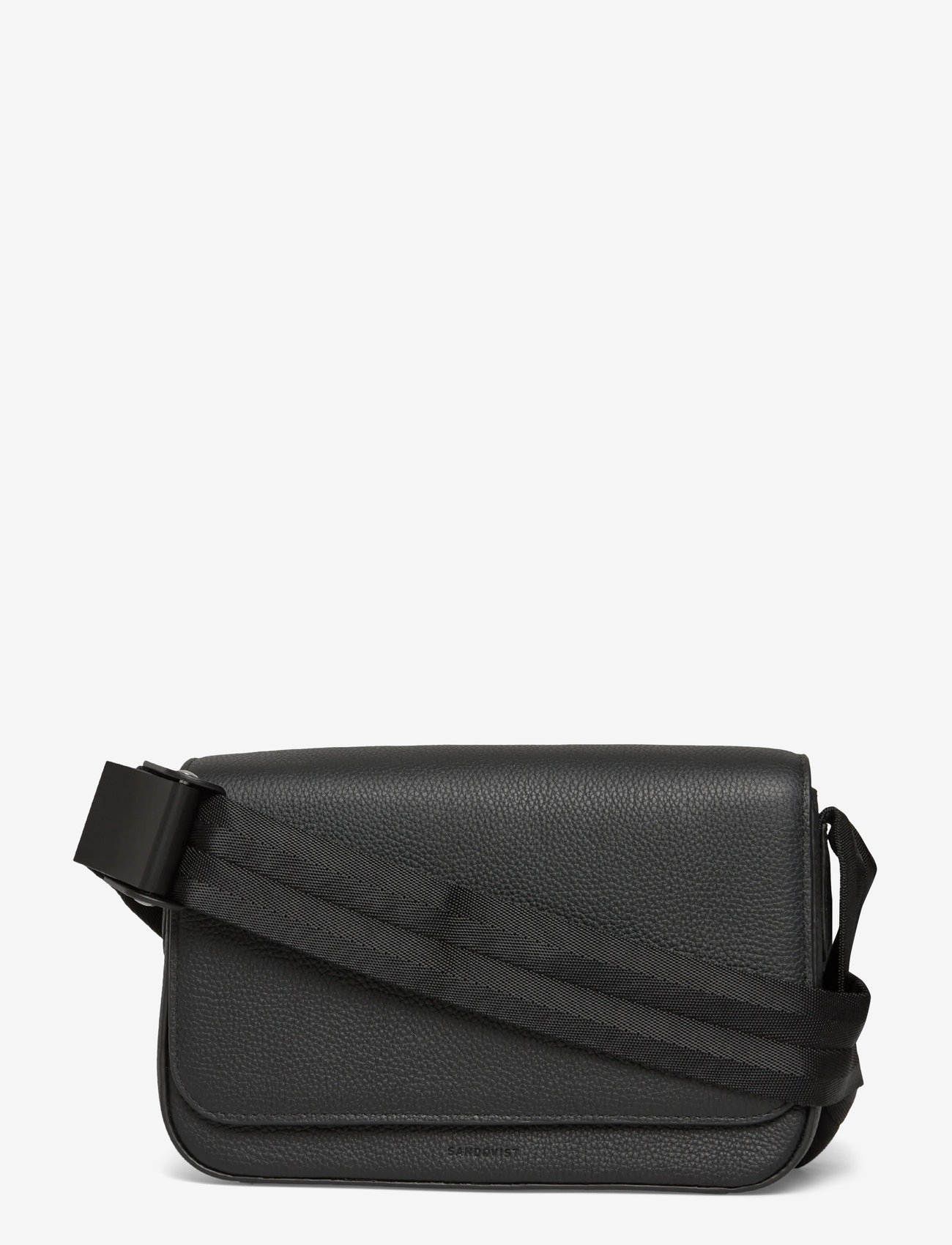 SANDQVIST - LEATHER PLAIN CROSSBODY - alltags-style - black - 1