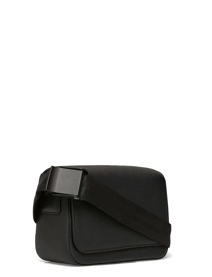 SANDQVIST - LEATHER PLAIN CROSSBODY - kasdienis stilius - black - 3