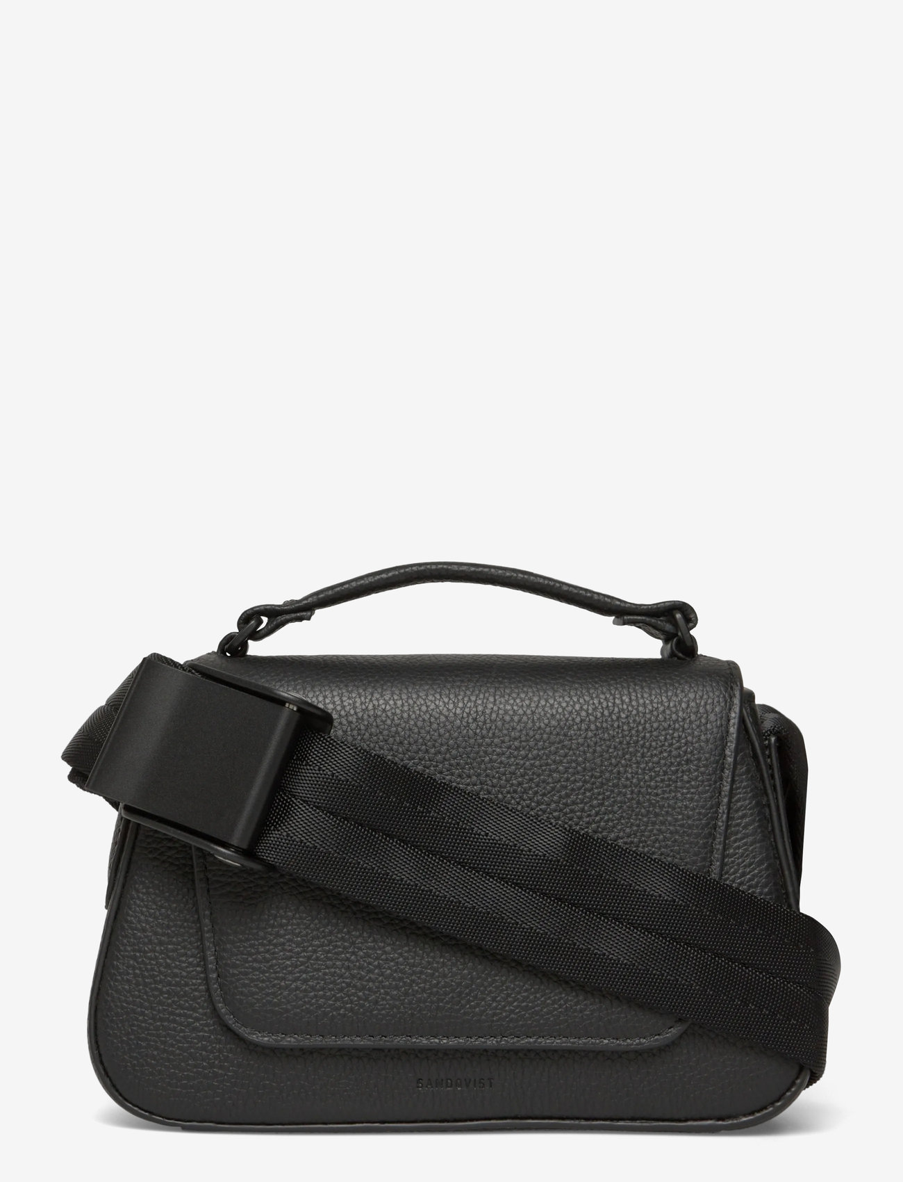 SANDQVIST - LEATHER HANDLE CROSSBODY - spesielle anledninger - black - 1