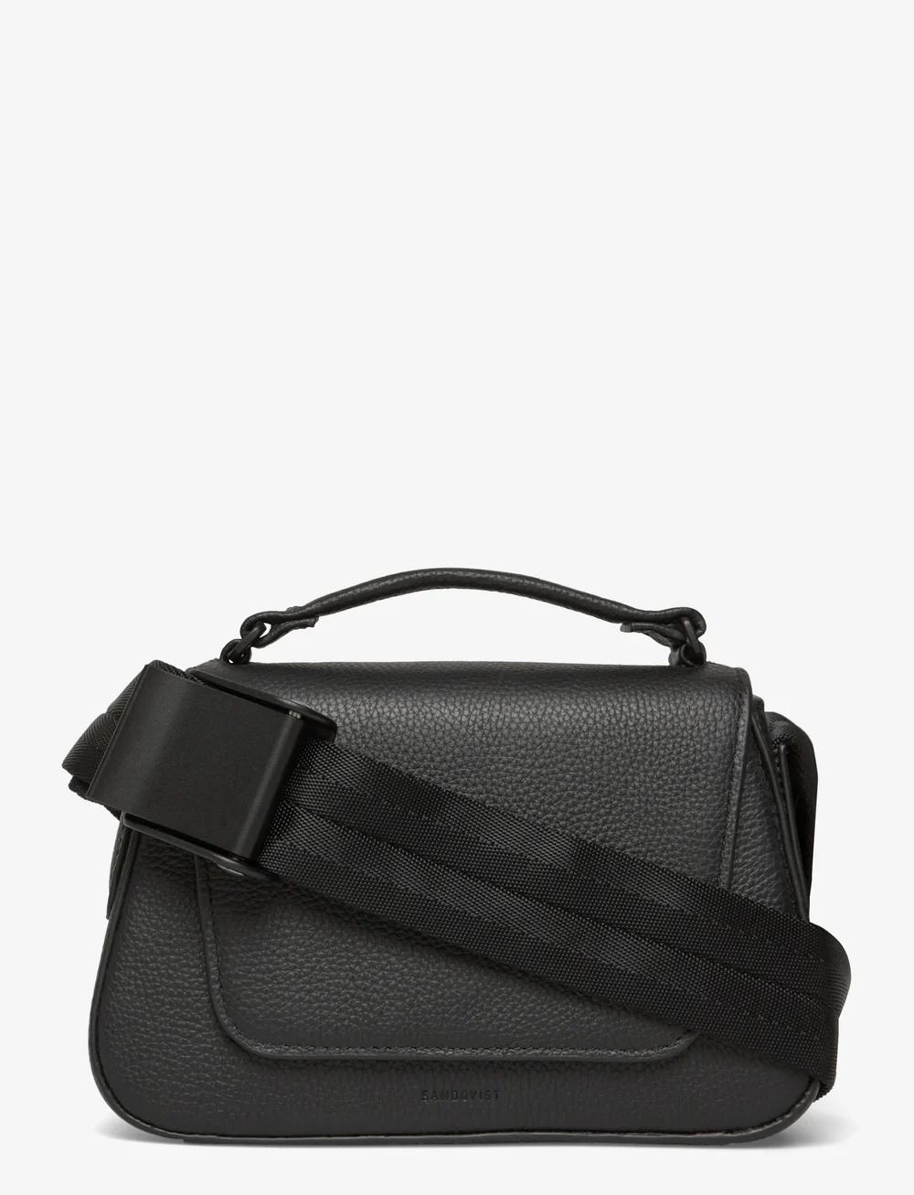 SANDQVIST - LEATHER HANDLE CROSSBODY - erilised sündmused - black - 1