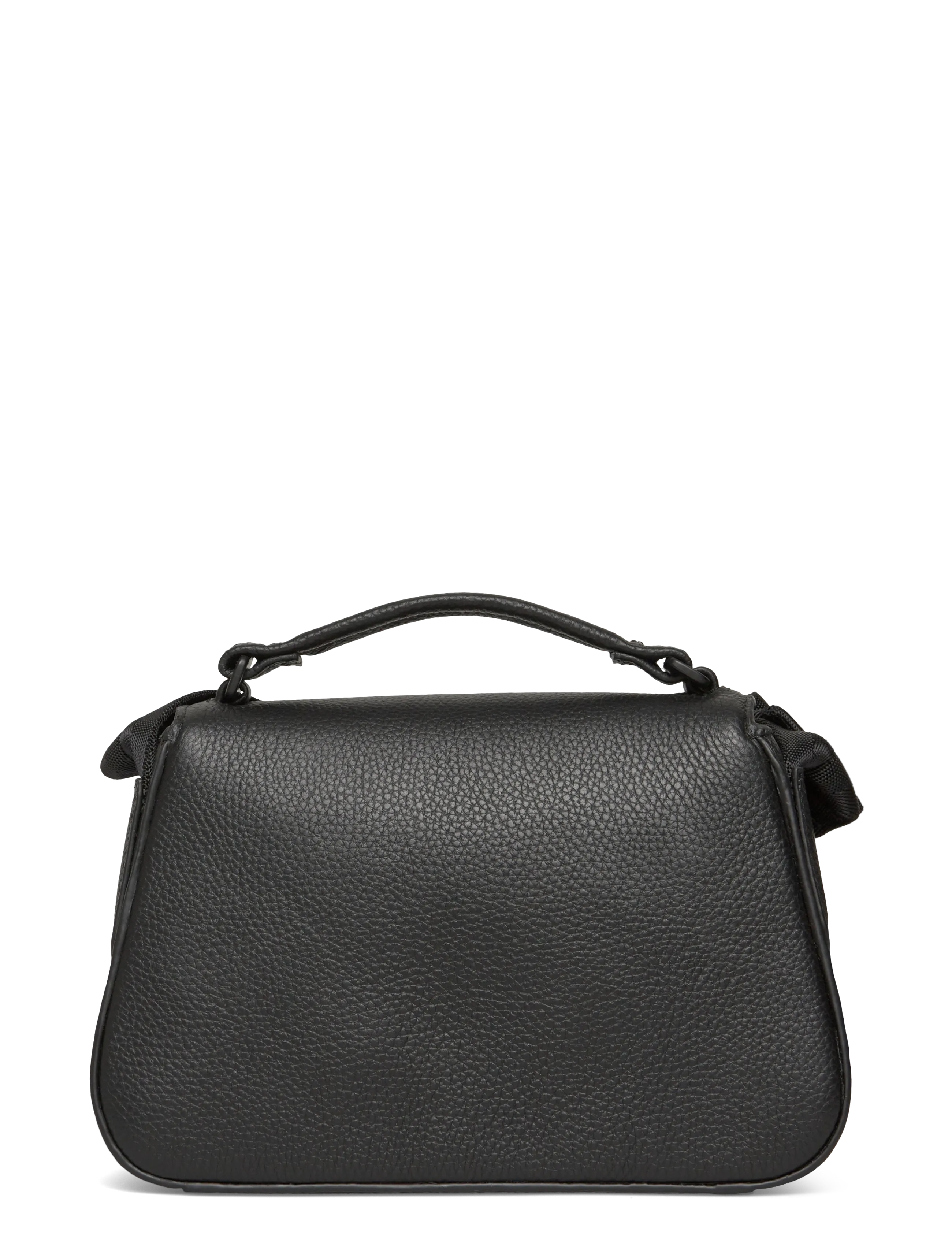 SANDQVIST - LEATHER HANDLE CROSSBODY - festtøj til outletpriser - black - 2