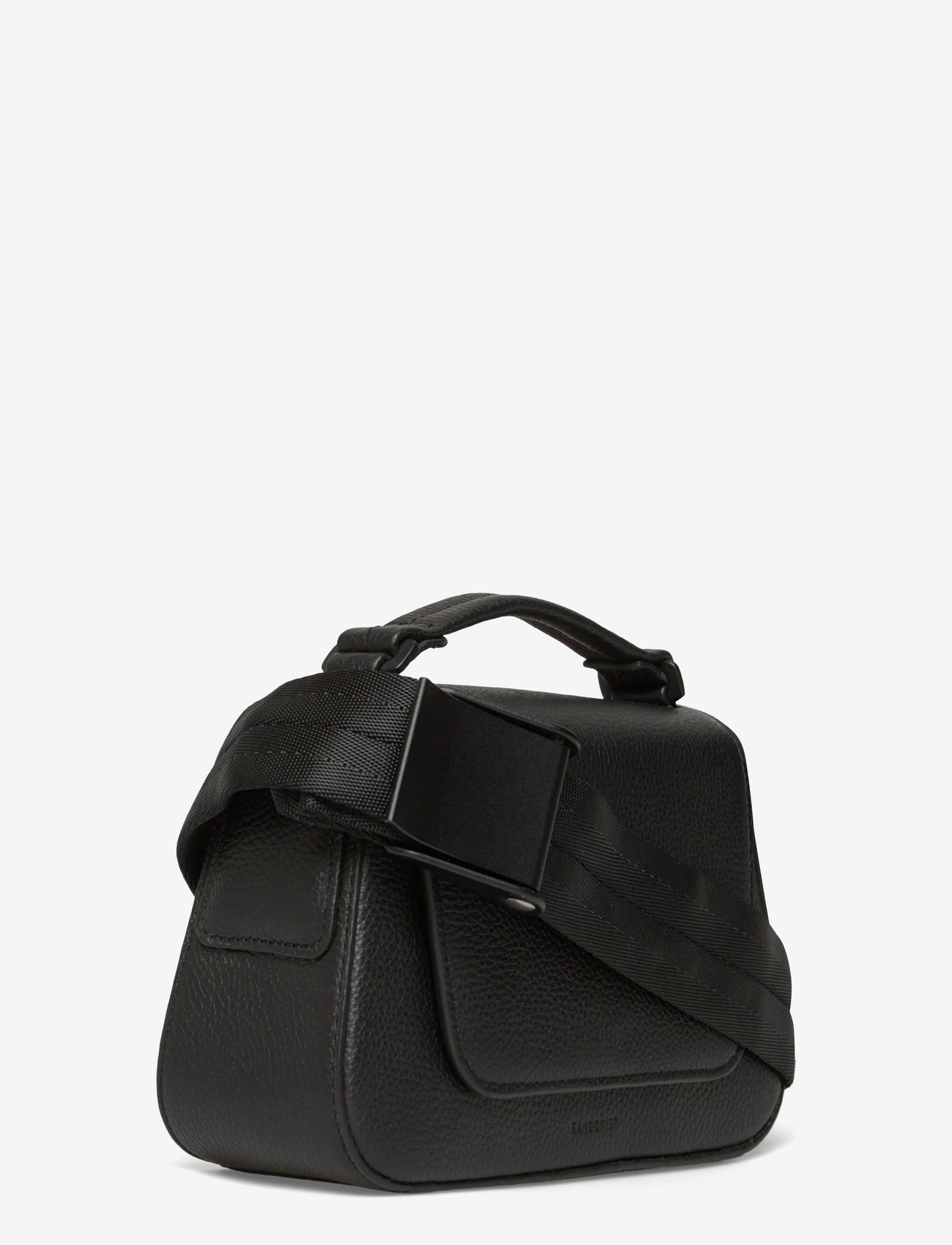 SANDQVIST - LEATHER HANDLE CROSSBODY - spesielle anledninger - black - 3