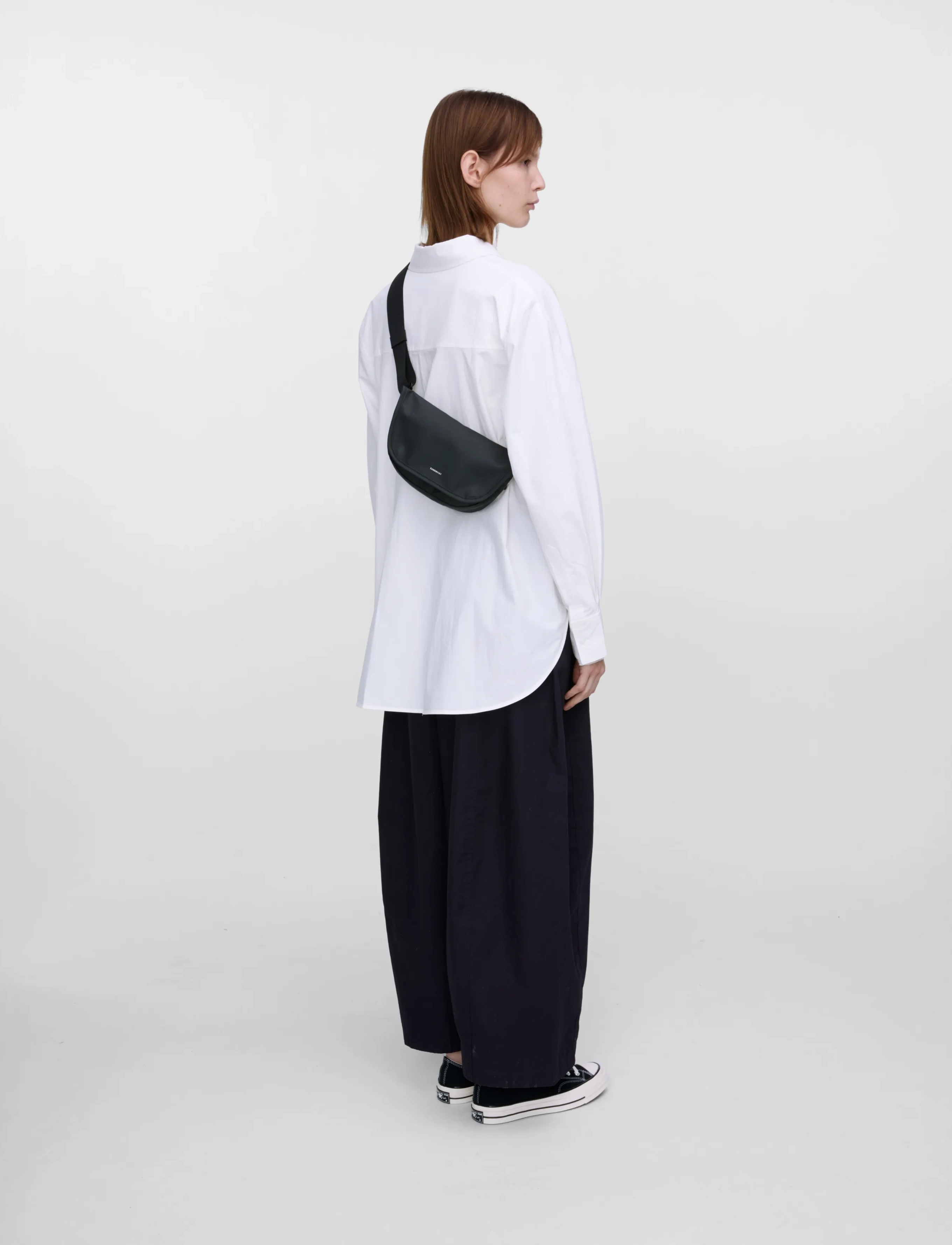 SANDQVIST STREAM Messenger Mini - Skandinavisk - BLACK / black