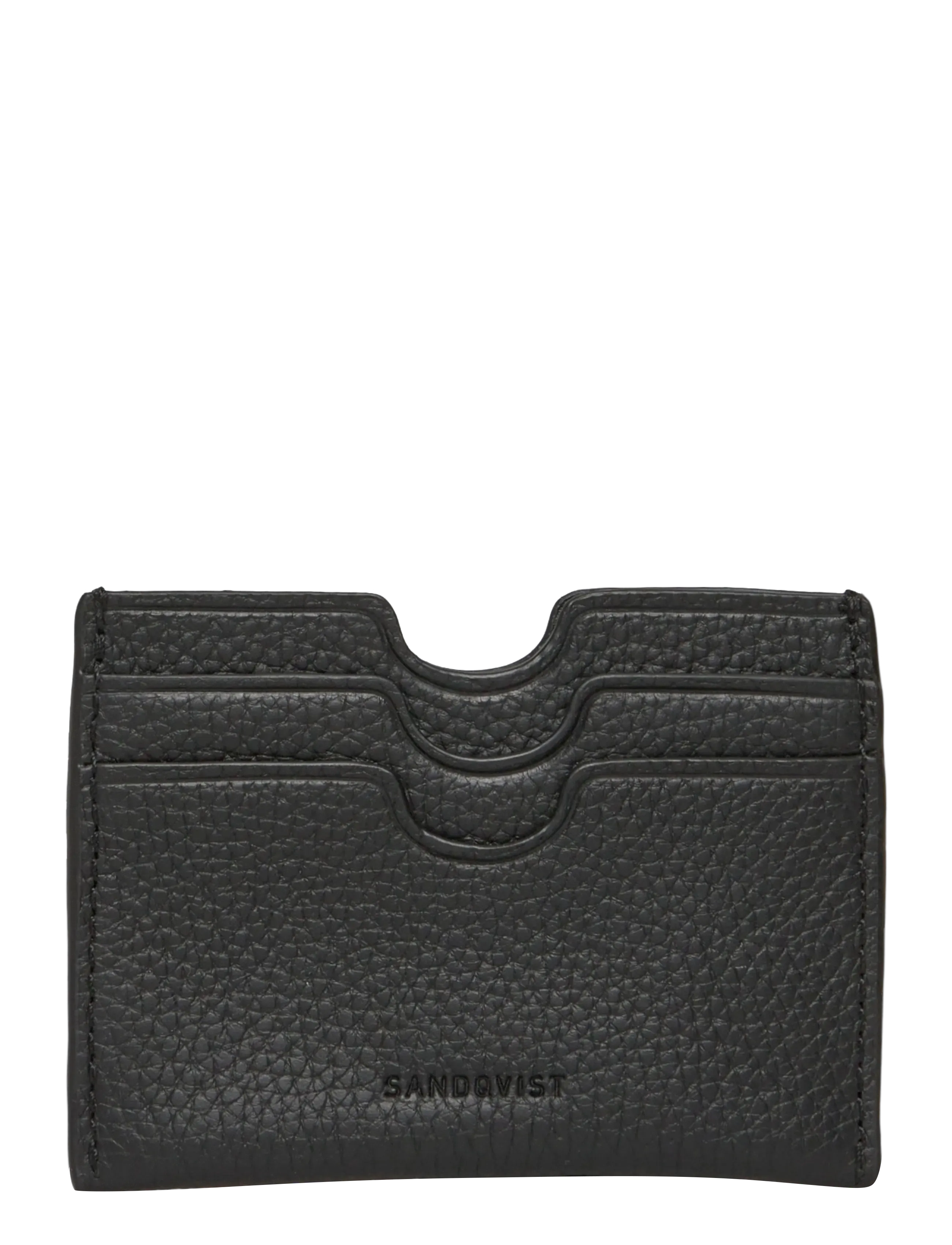 SANDQVIST Leder Card Case Multi Slot Schwarz - One Size - Damen