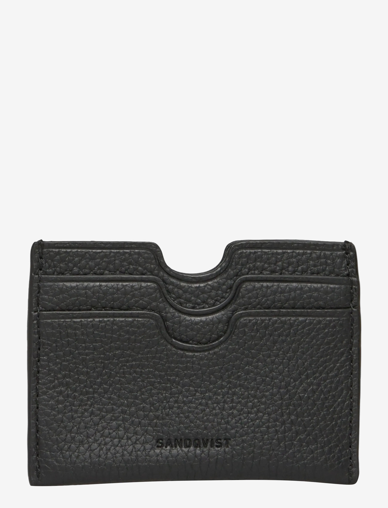 SANDQVIST - LEATHER CARD CASE MULTI SLOT - korttikotelot - black - 1