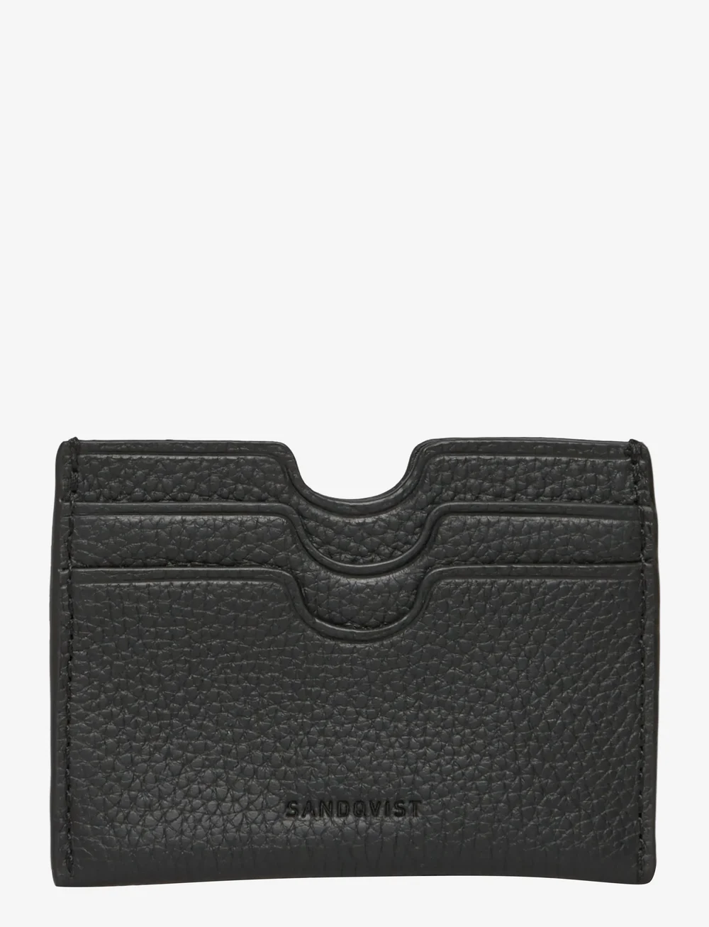 SANDQVIST - LEATHER CARD CASE MULTI SLOT - kaarditaskud - black - 1