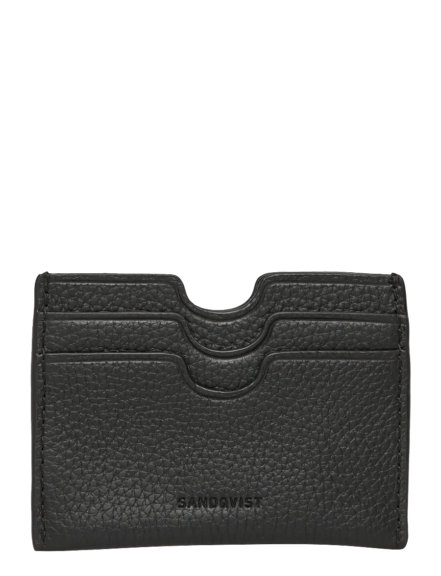 SANDQVIST - LEATHER CARD CASE MULTI SLOT - kartenetuis - black - 1
