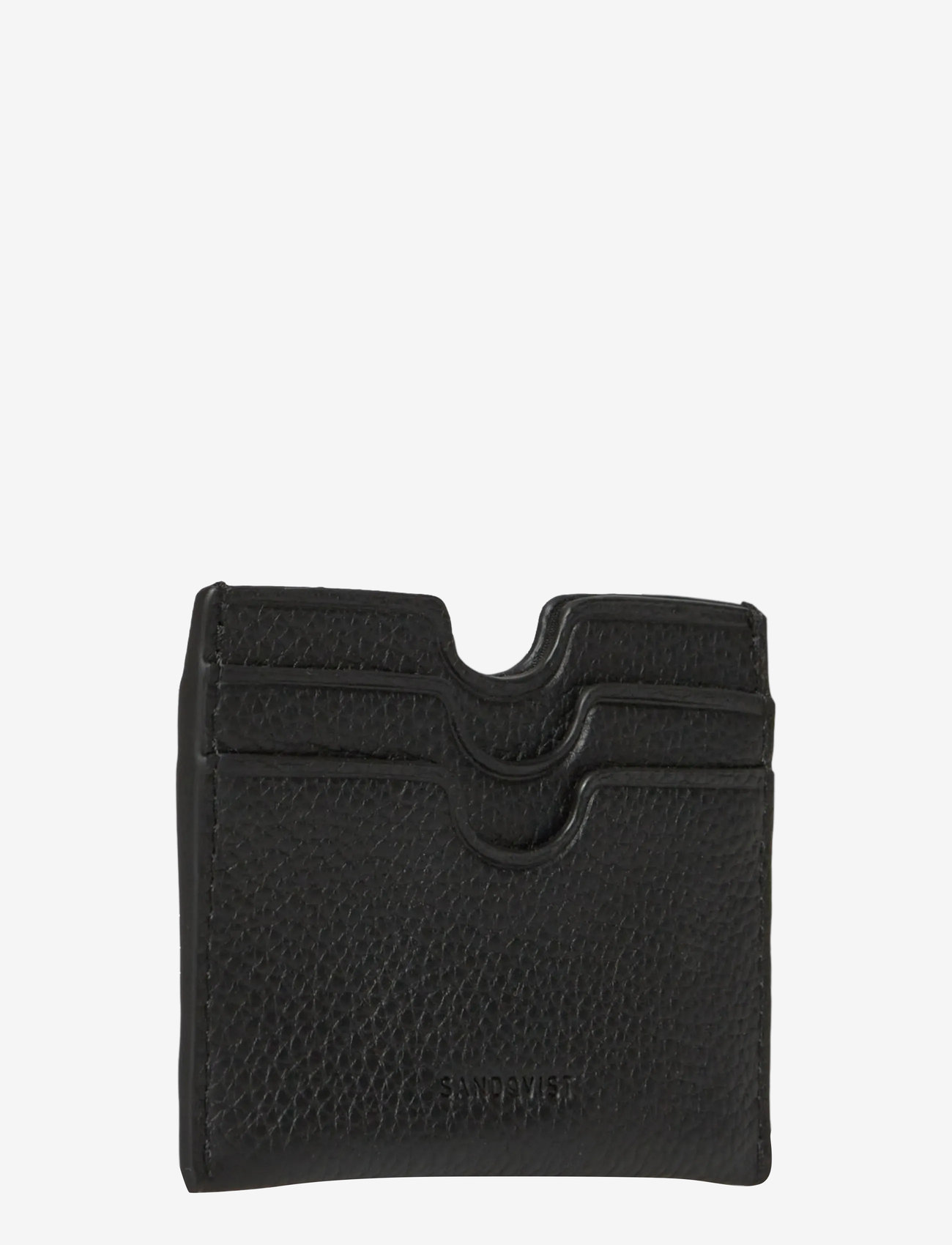 SANDQVIST - LEATHER CARD CASE MULTI SLOT - korttikotelot - black - 3