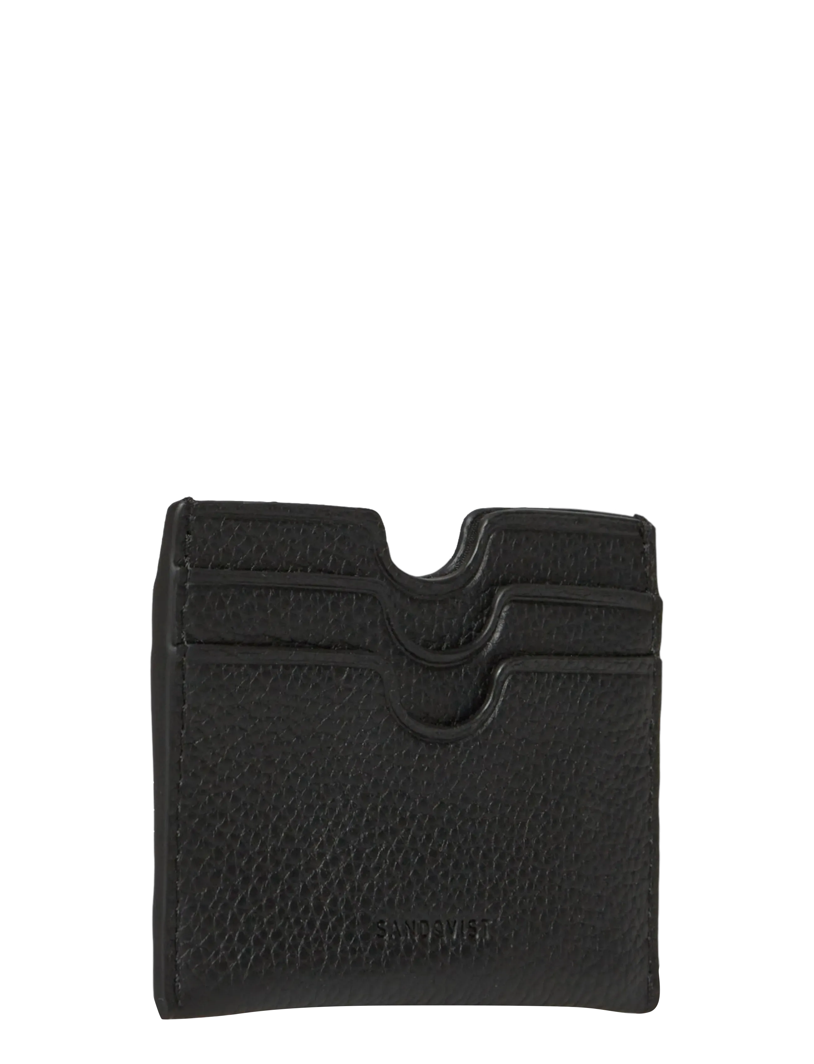 SANDQVIST - LEATHER CARD CASE MULTI SLOT - kaardihoidjad - black - 3
